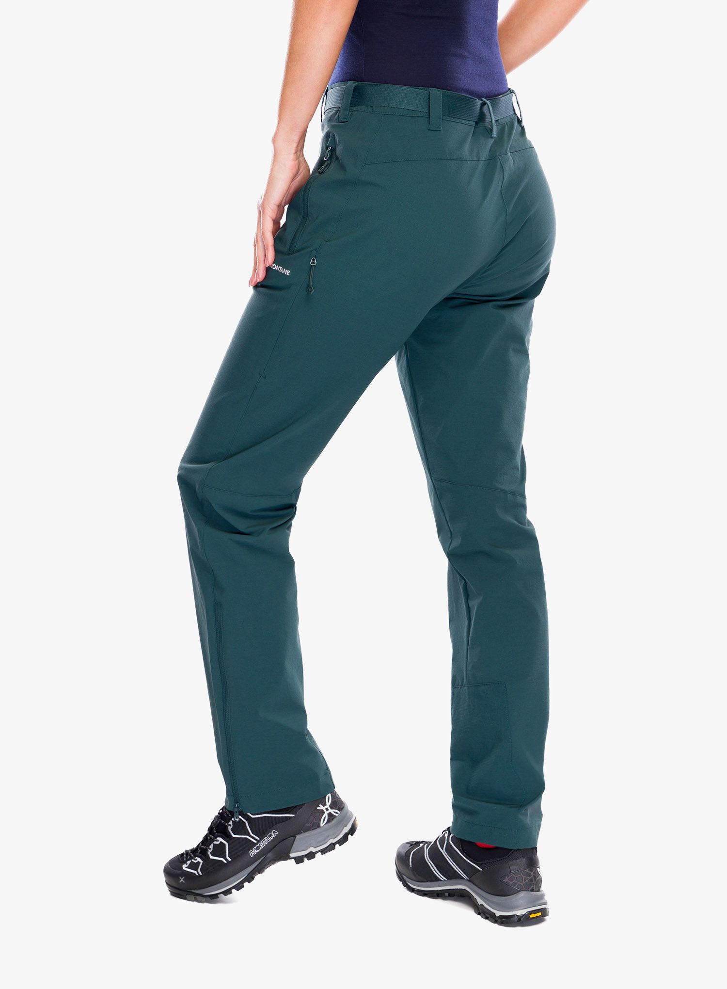Ženske pohodniške hlače Montane Terra Stretch Pants - deep forest