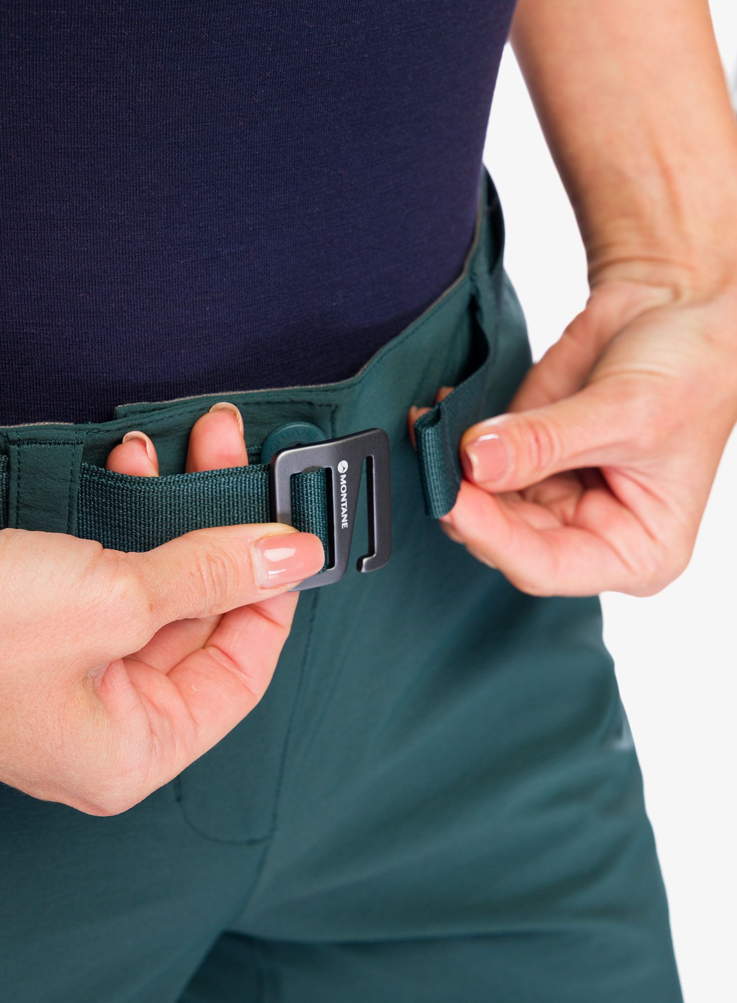 Ženske pohodniške hlače Montane Terra Stretch Pants - deep forest