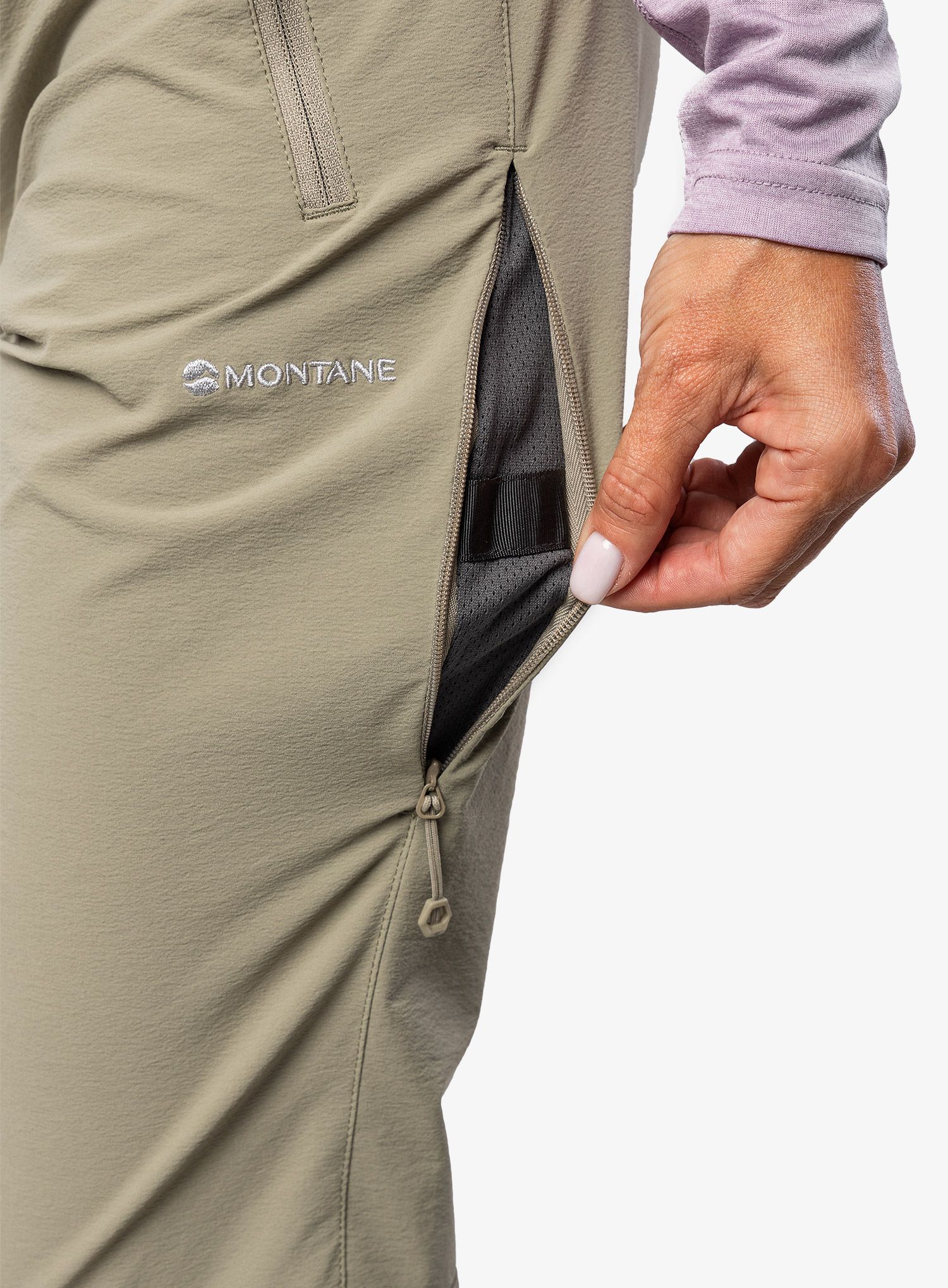 Ženske pohodniške hlače Montane Terra Stretch Pants - overland