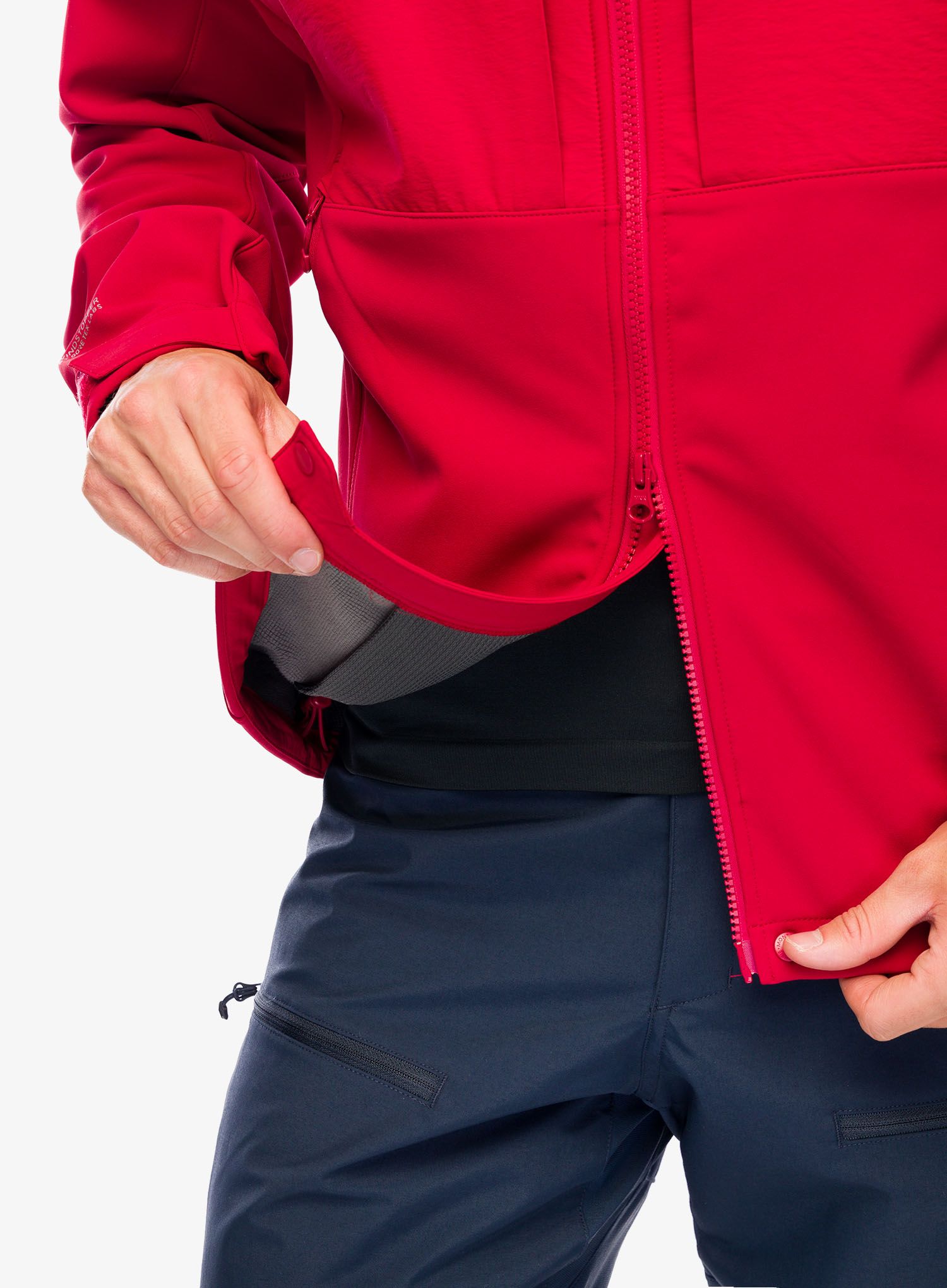 Softshell jakna Montane Windjammer XPD Hoodie - acer red