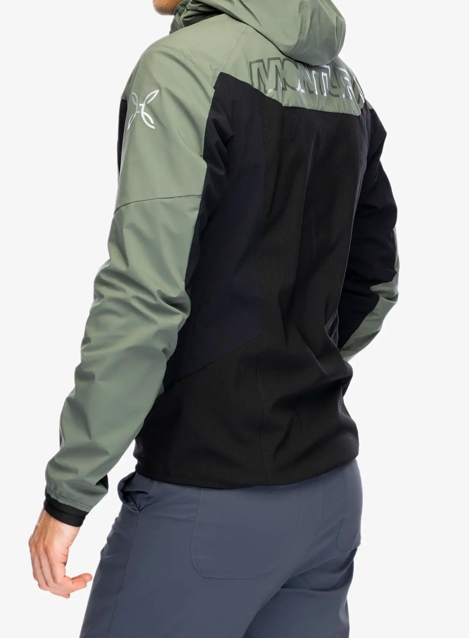 Softshell jakna Montura Air Action Hybrid Jacket - sage green/lime green