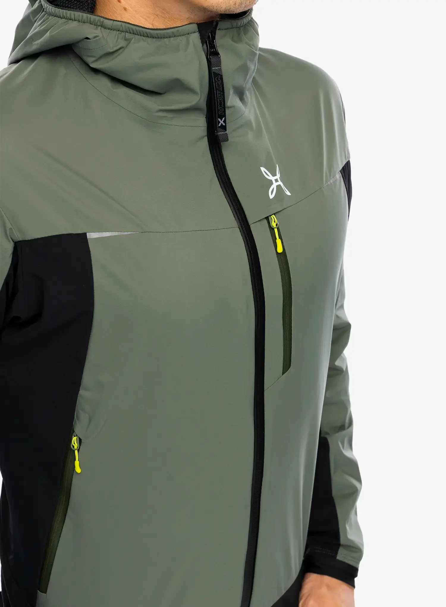 Softshell jakna Montura Air Action Hybrid Jacket - sage green/lime green