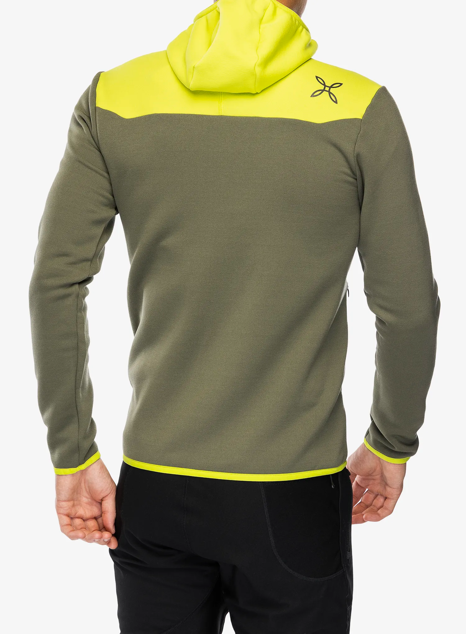 Flis Montura Altitude Maglia - sage green/lime green