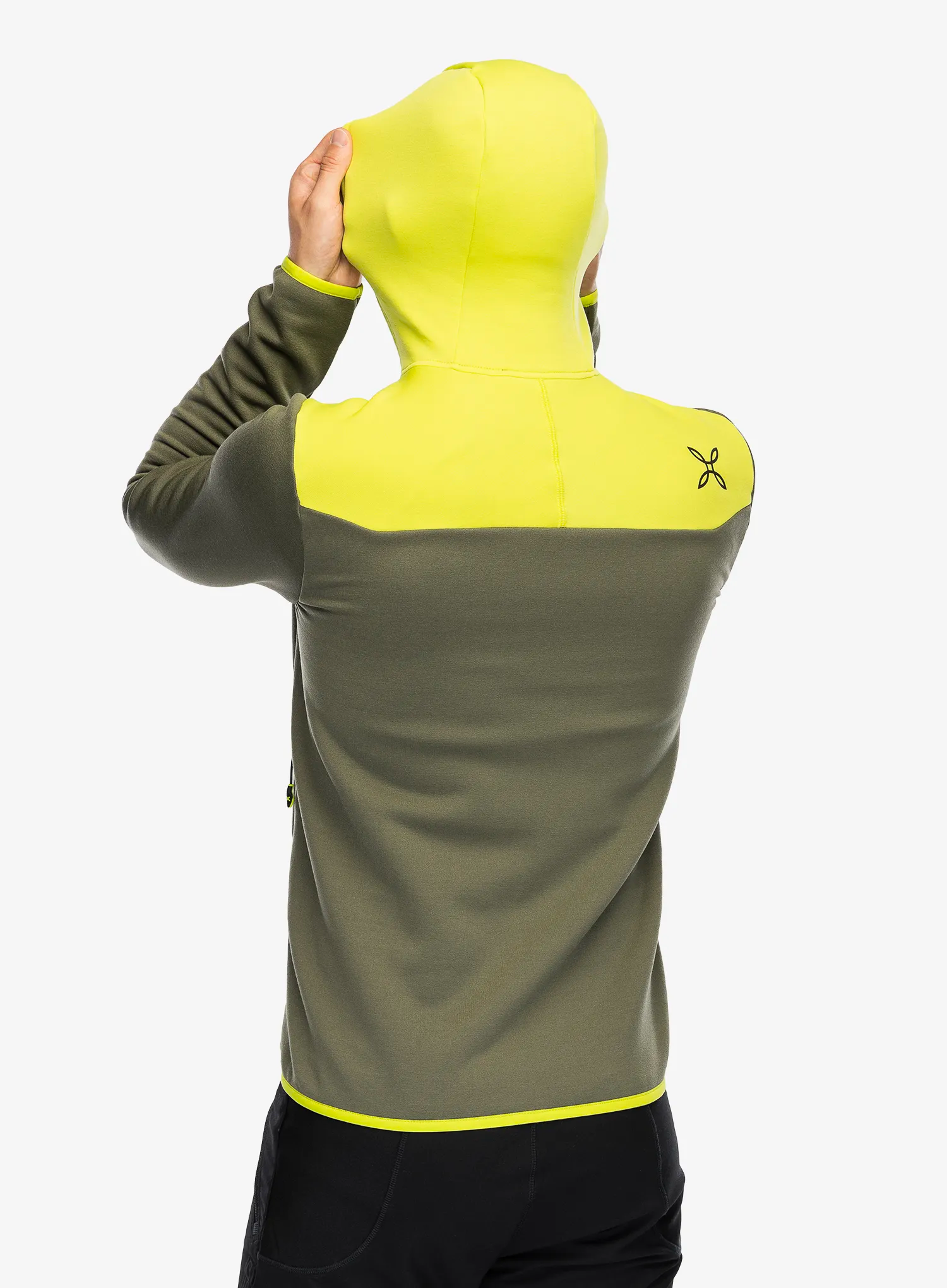 Flis Montura Altitude Maglia - sage green/lime green