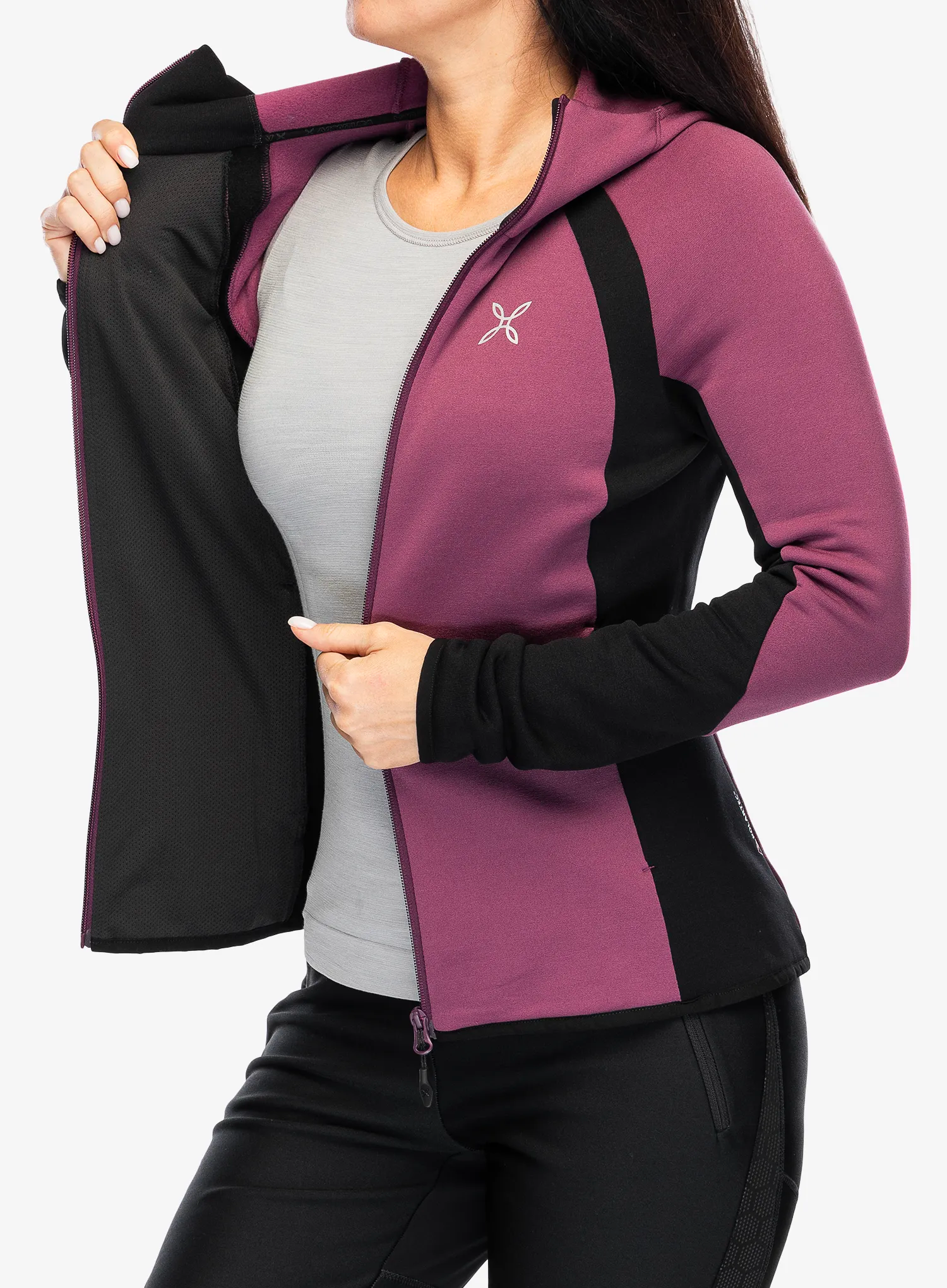 Ženski flis Montura Altitude Maglia - wine red/light rose