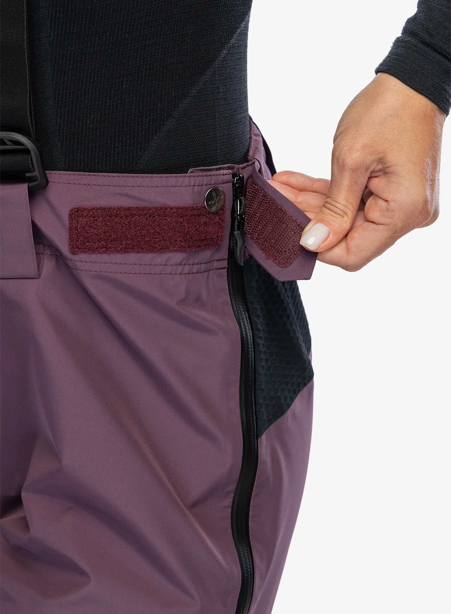 Ženske GORE-TEX hlače Montura Cliff Cover Pants - wine red/sage green
