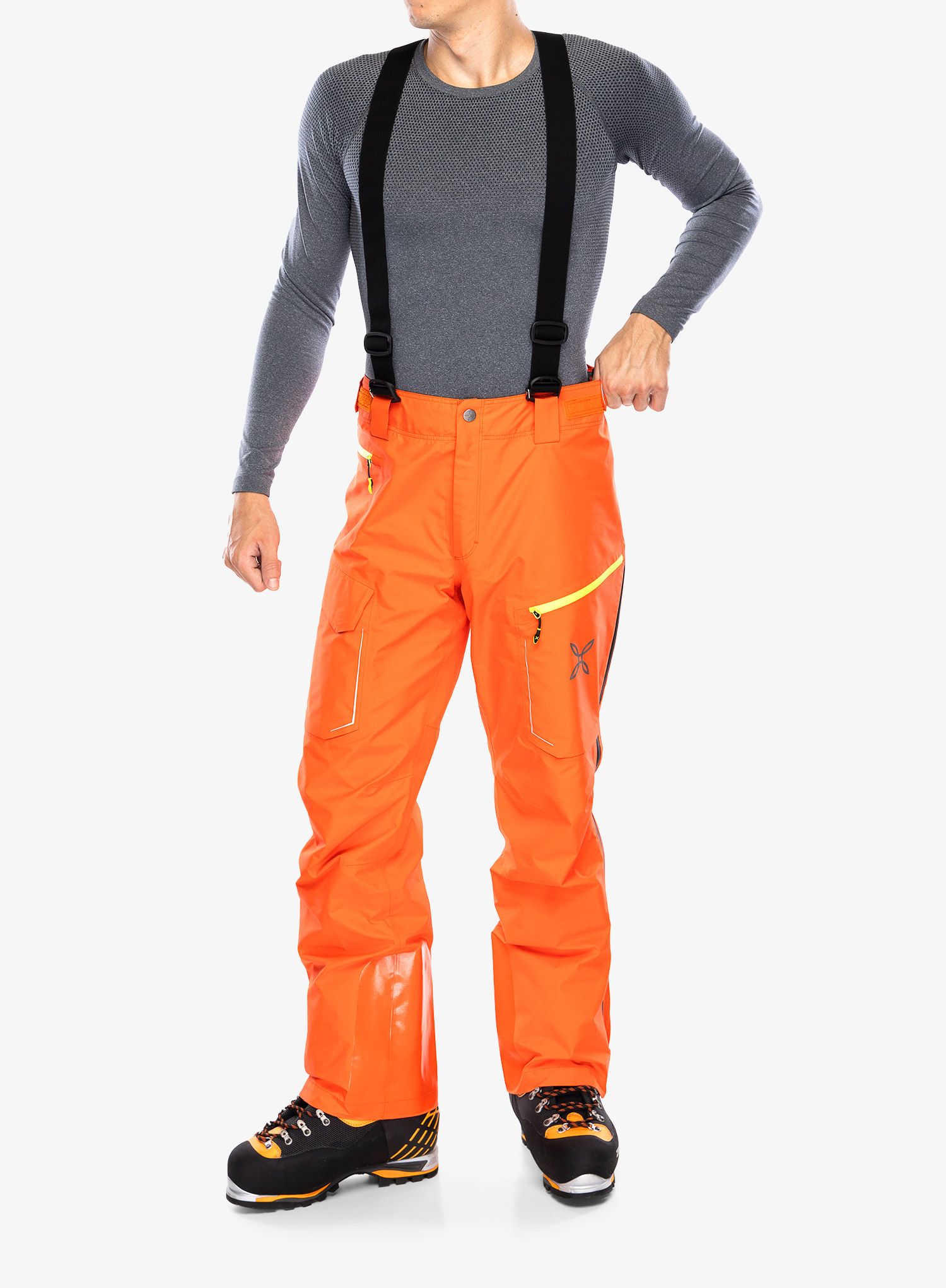GORE TEX hlače Montura Cliff Cover Pants - orange/verde lime