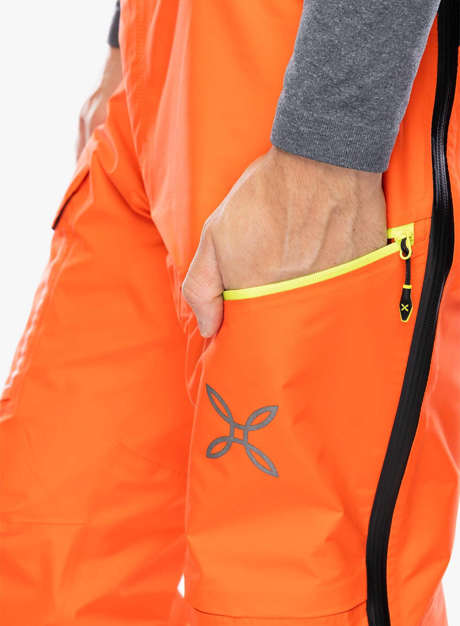 GORE TEX hlače Montura Cliff Cover Pants - orange/verde lime