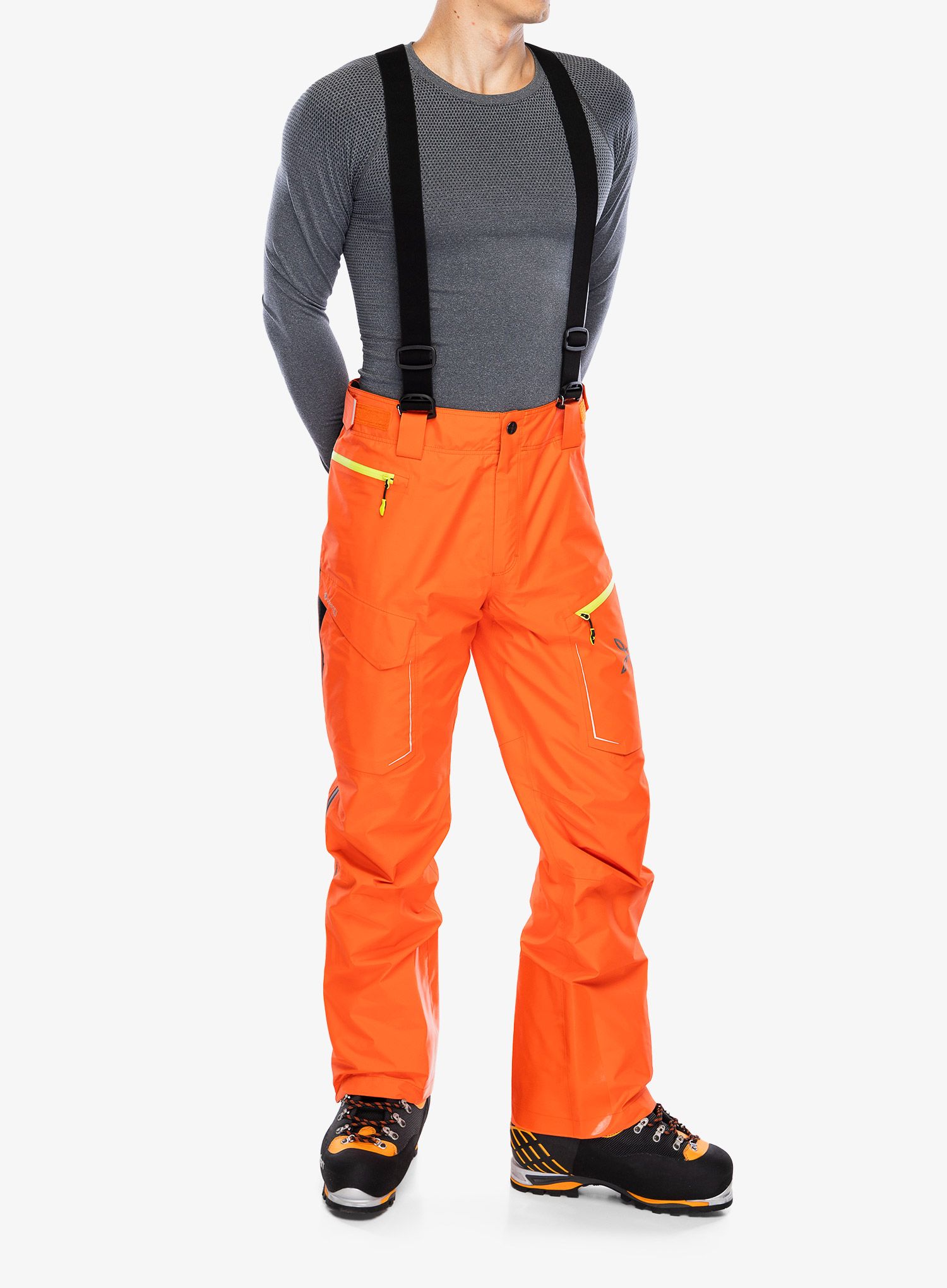 GORE TEX hlače Montura Cliff Cover Pants - orange/verde lime
