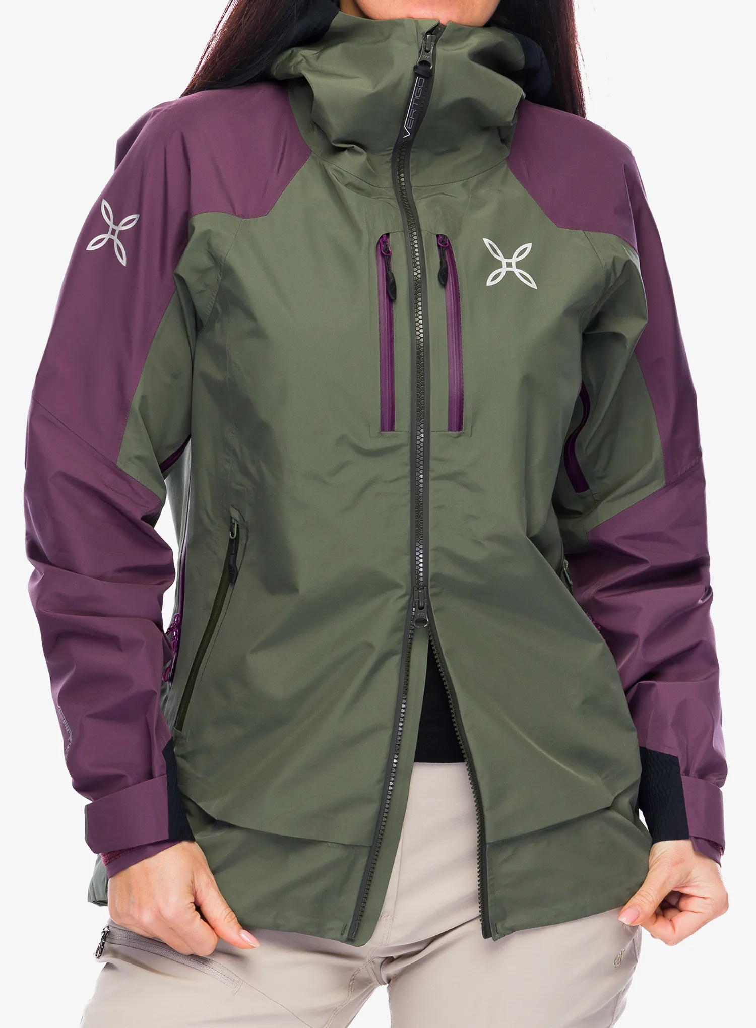 Ženske GORE-TEX jakna Montura Cliff Jacket - sage green/wine red