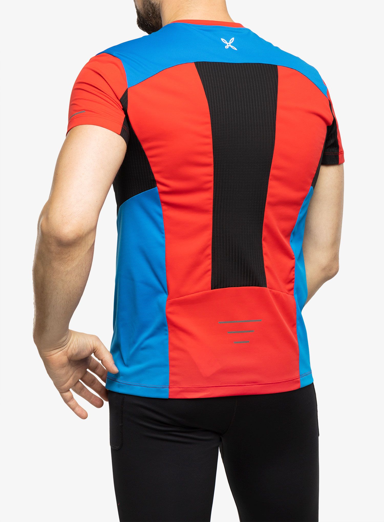 Kolesarska majica Montura Crossover T-shirt - power red/celeste