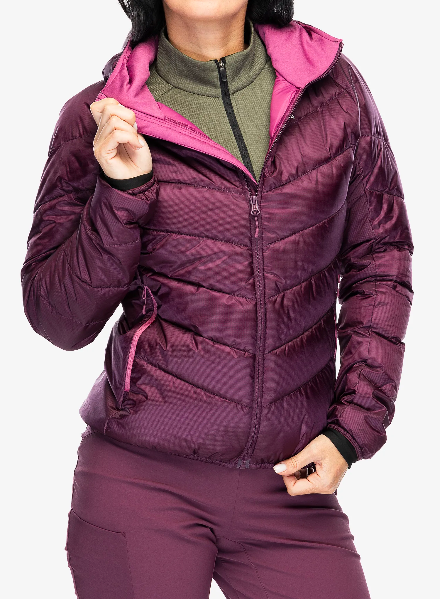 Ženska jakna Montura Destiny Duvet - wine red/baton rouge