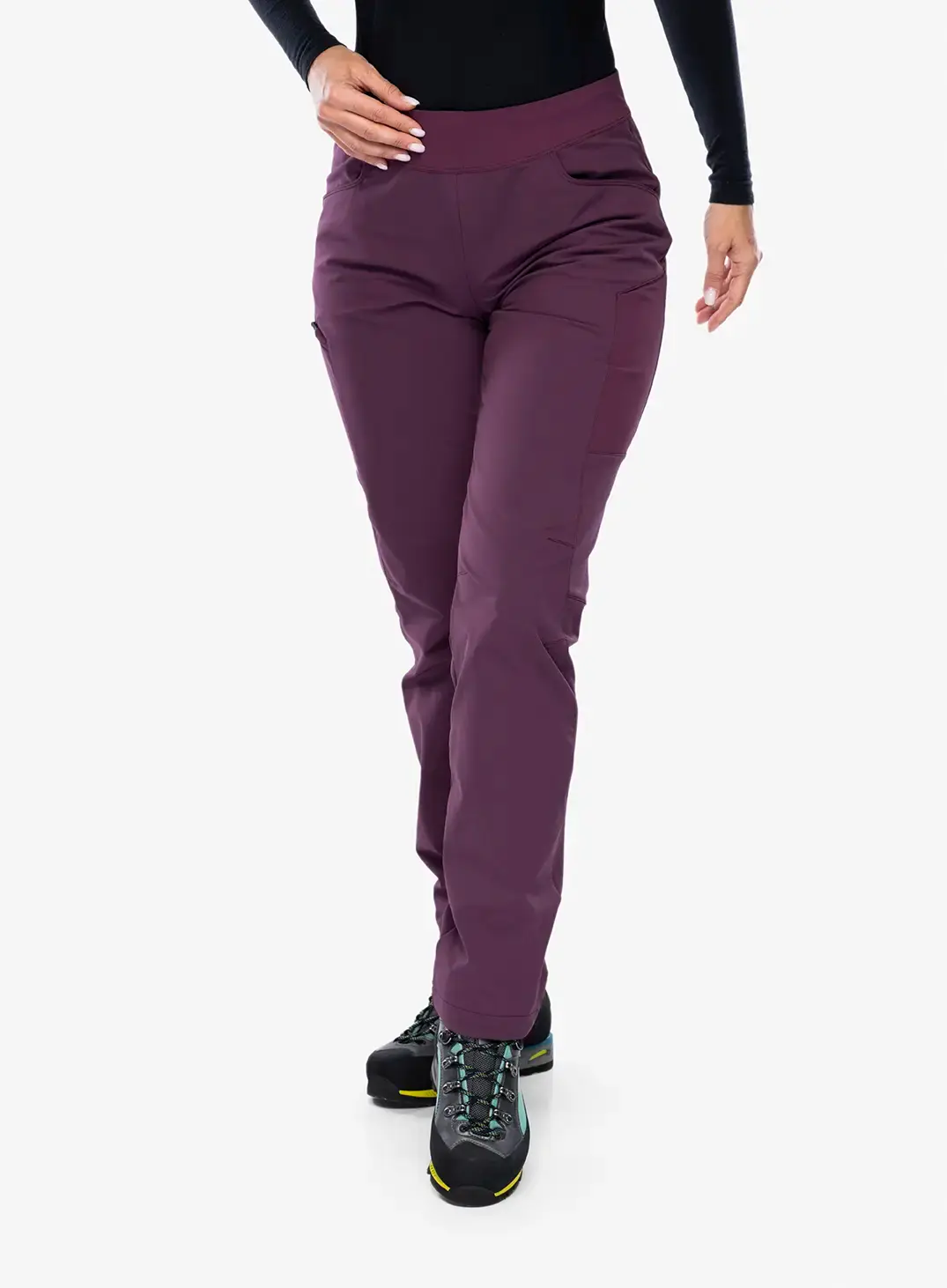 Ženske pohodniške hlače Montura Dolomiti 2 Pants - wine red