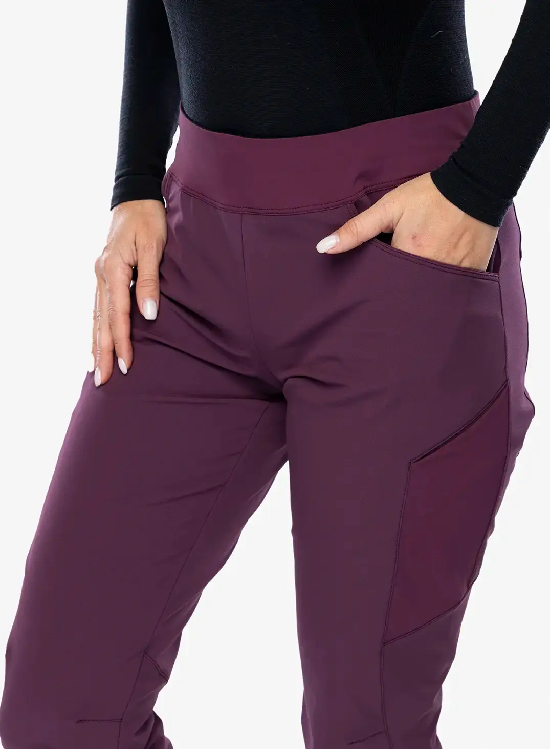 Ženske pohodniške hlače Montura Dolomiti 2 Pants - wine red