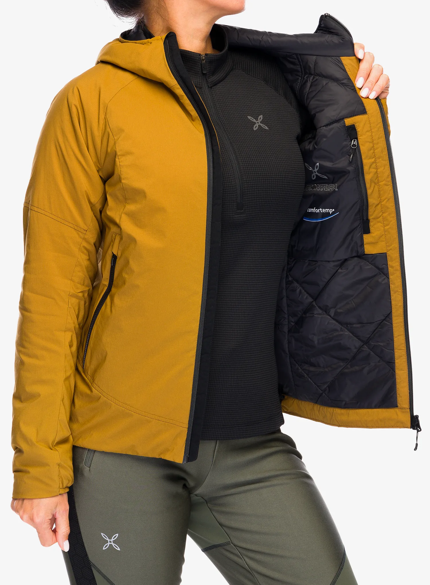Ženska nepremočljiva jakna Montura Dolomiti Hooded Jacket - bronze brown