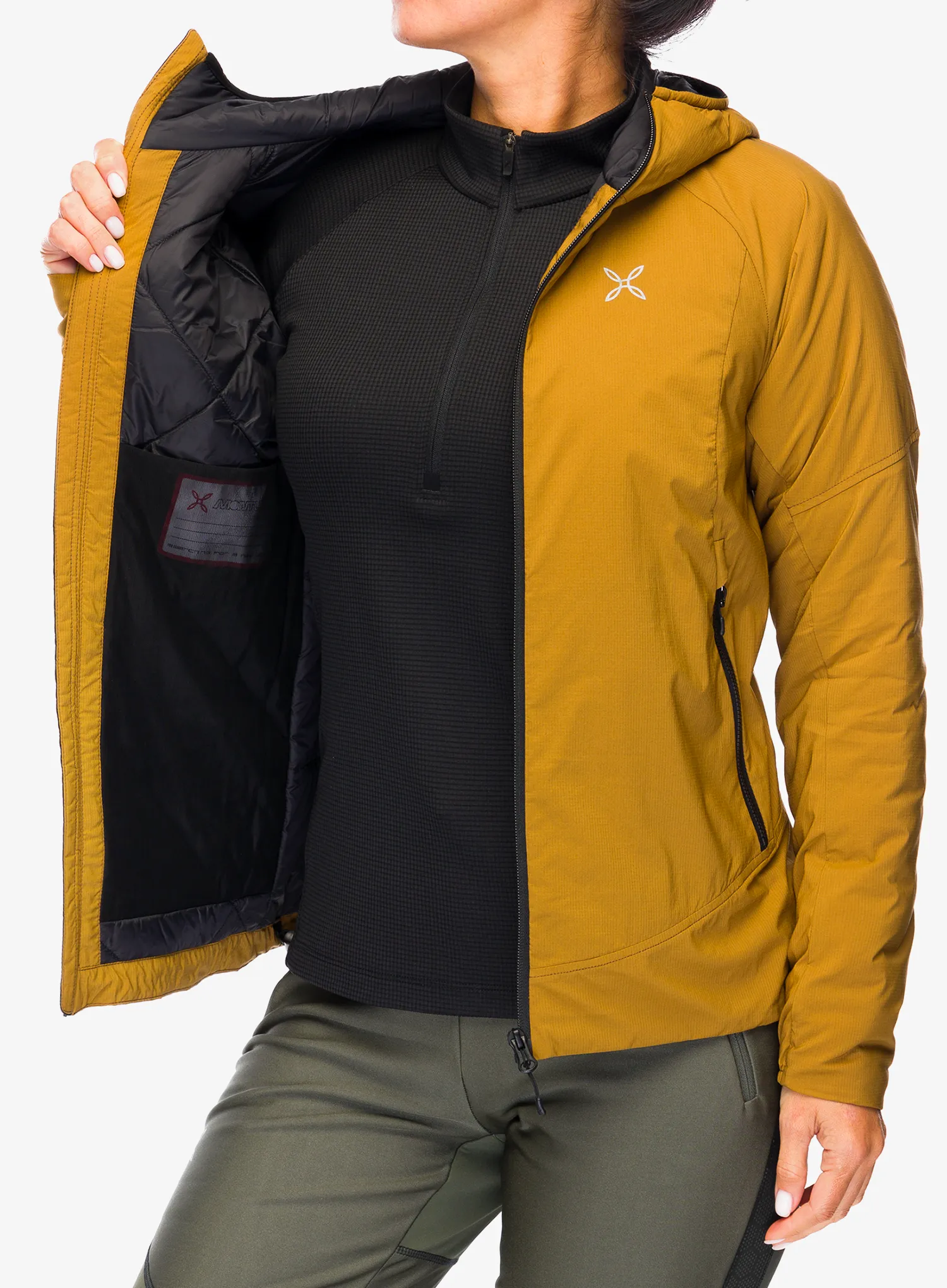 Ženska nepremočljiva jakna Montura Dolomiti Hooded Jacket - bronze brown