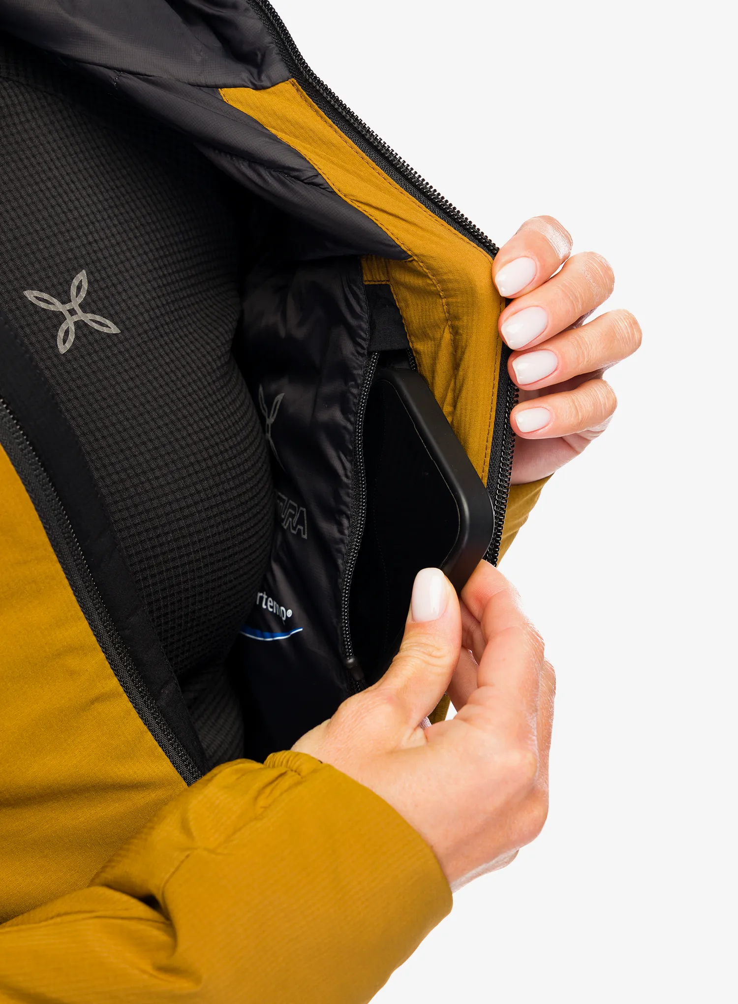 Ženska nepremočljiva jakna Montura Dolomiti Hooded Jacket - bronze brown