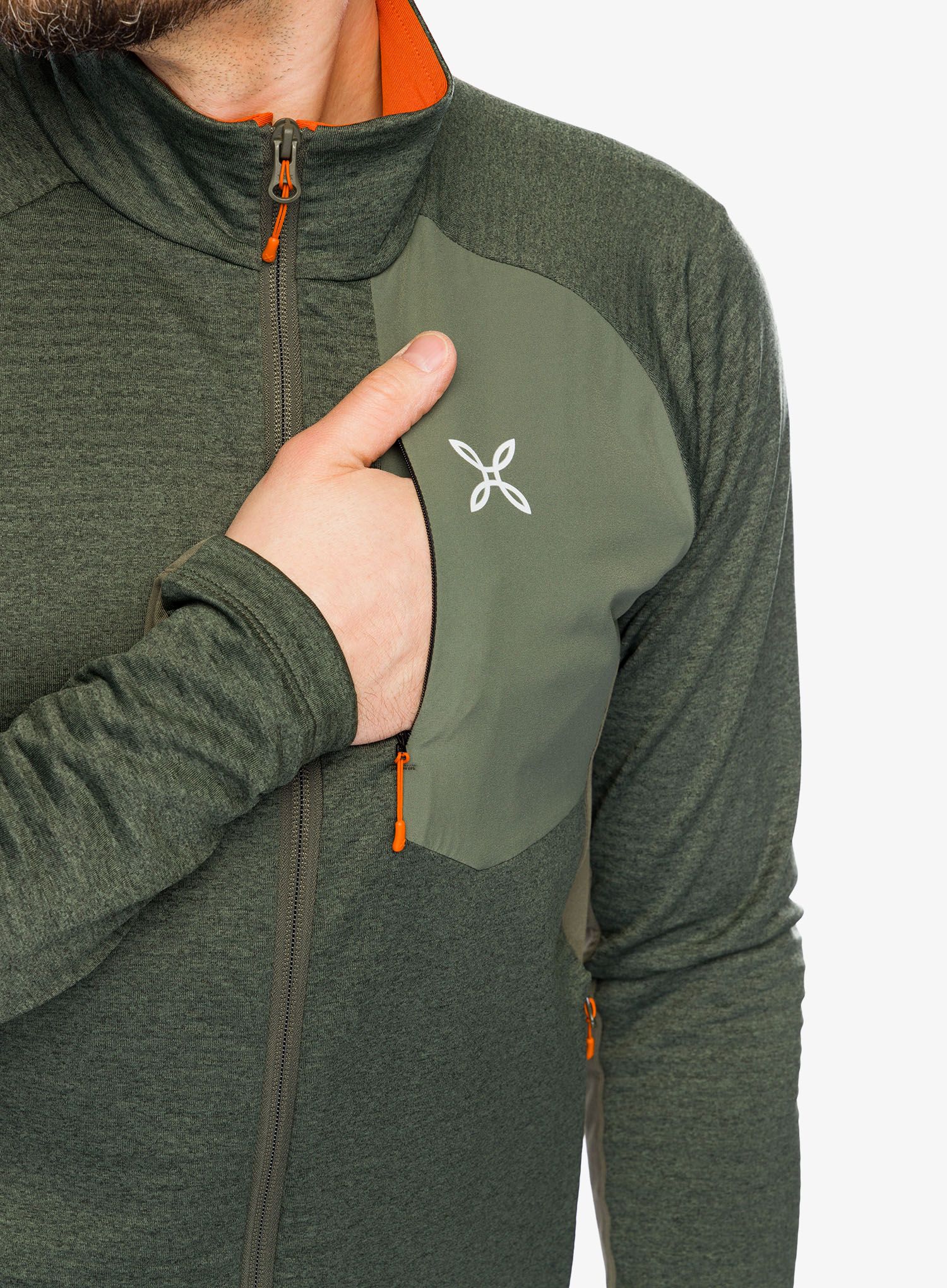 Jopica na zadrgo Montura Dolomiti Maglia - sage green