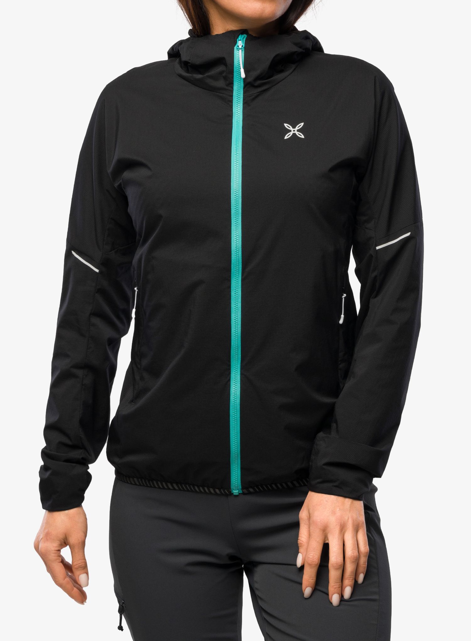 Ženska softshell jakna Montura Eiger Light Jacket - nero/care blue