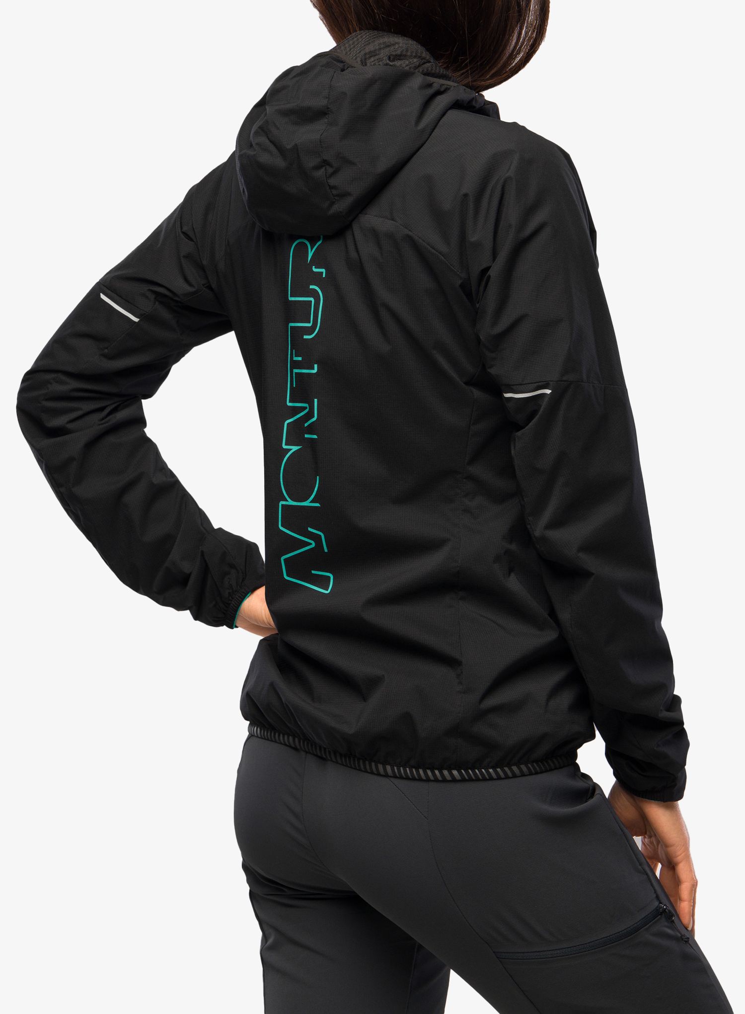 Ženska softshell jakna Montura Eiger Light Jacket - nero/care blue
