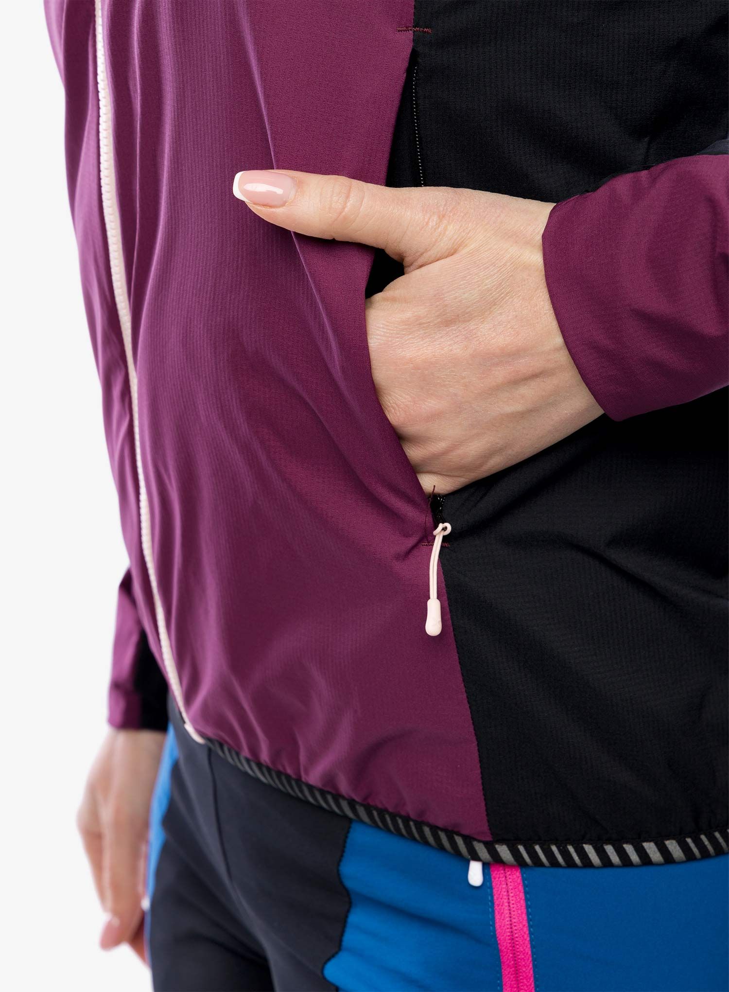 Ženska softshell jakna Montura Eiger Light Jacket - wine red/light rose