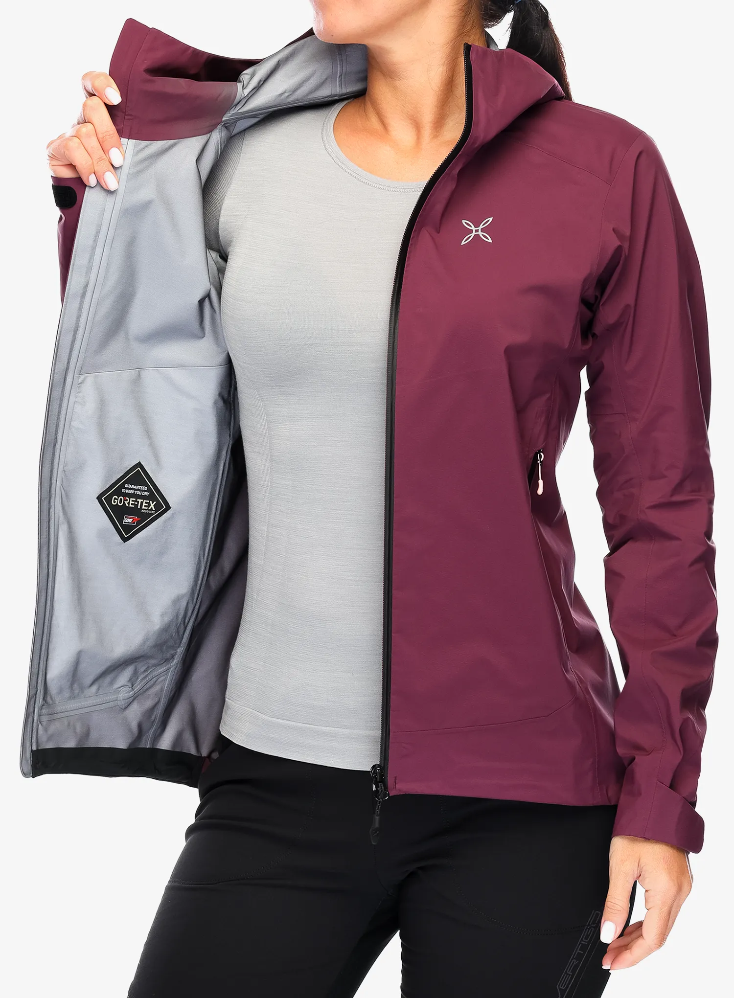 Ženske GORE-TEX jakna Montura Elba G Jacket - wine red/light rose