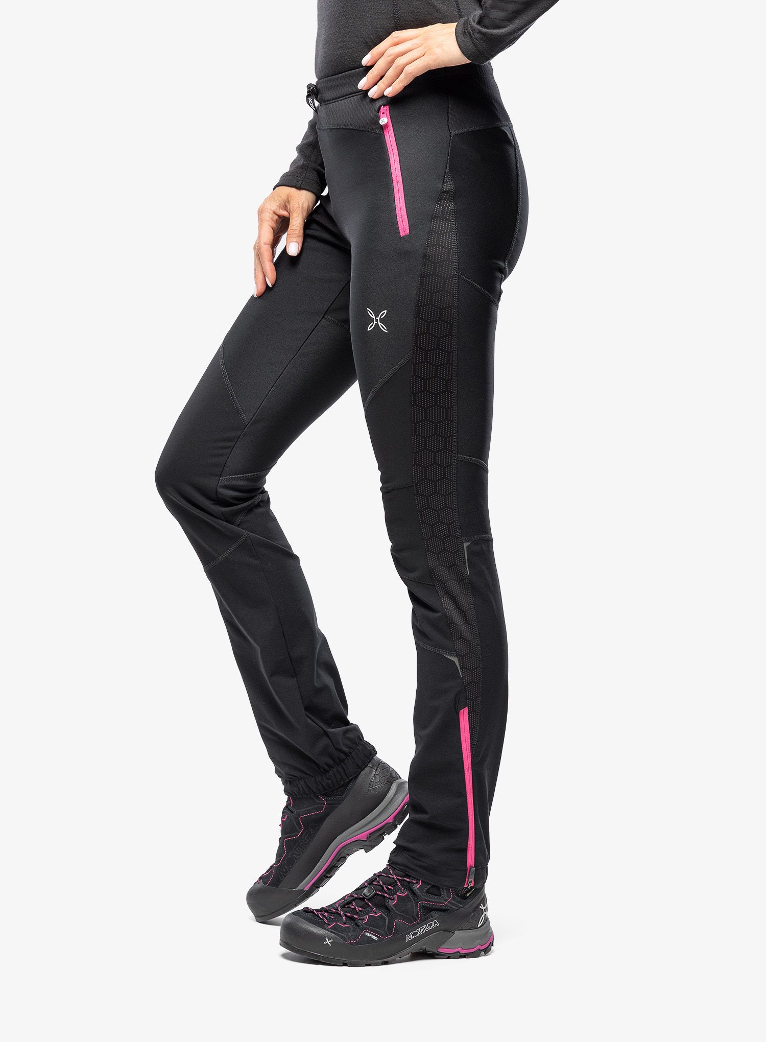 Ženske hlače za turno smučanje Montura Evoque 2 Pants - black/intense violet