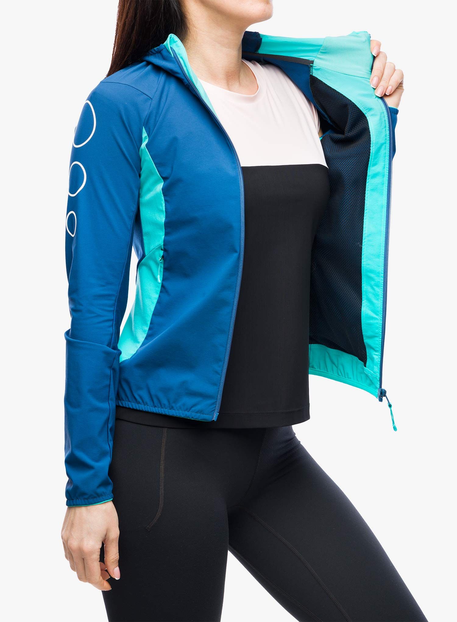 Ženska jakna za tek Montura Flash Sky Jacket - deep blue/light blue