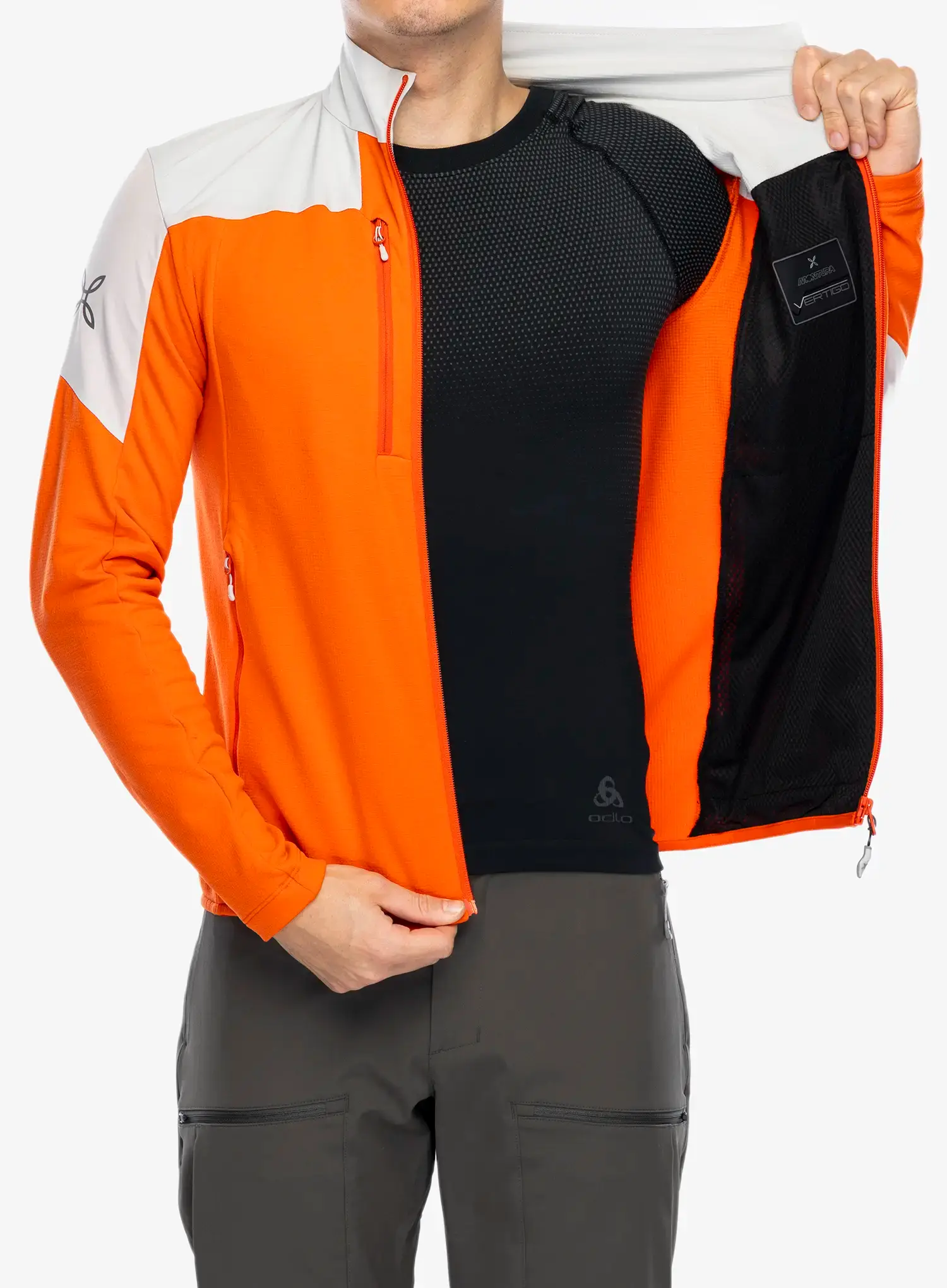 Puloverji brez kapuce Montura Force Maglia - orange/quiet grey