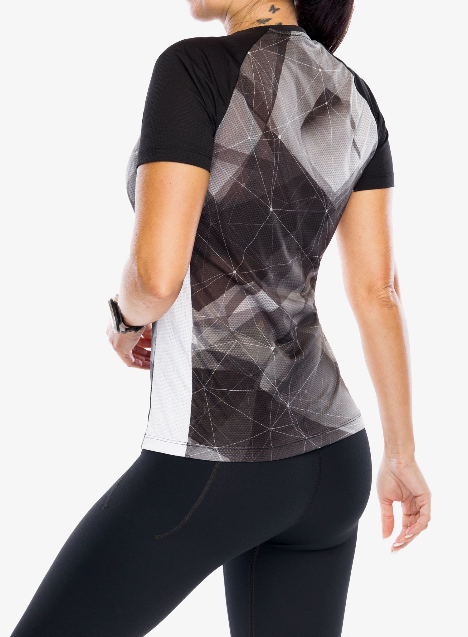 Ženska športna majica Montura Ghost T-Shirt - black/white