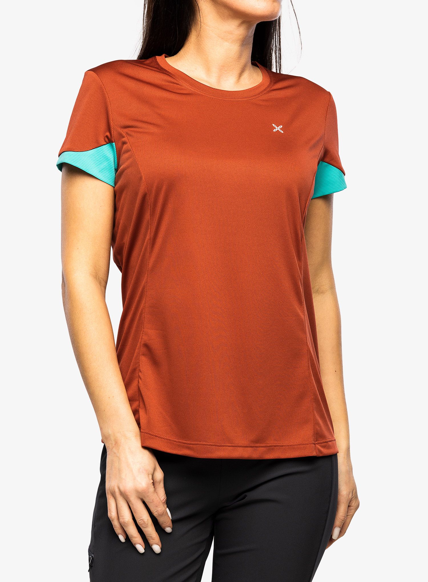 Ženska športna majica Montura Join T-Shirt - tobacco/care blue