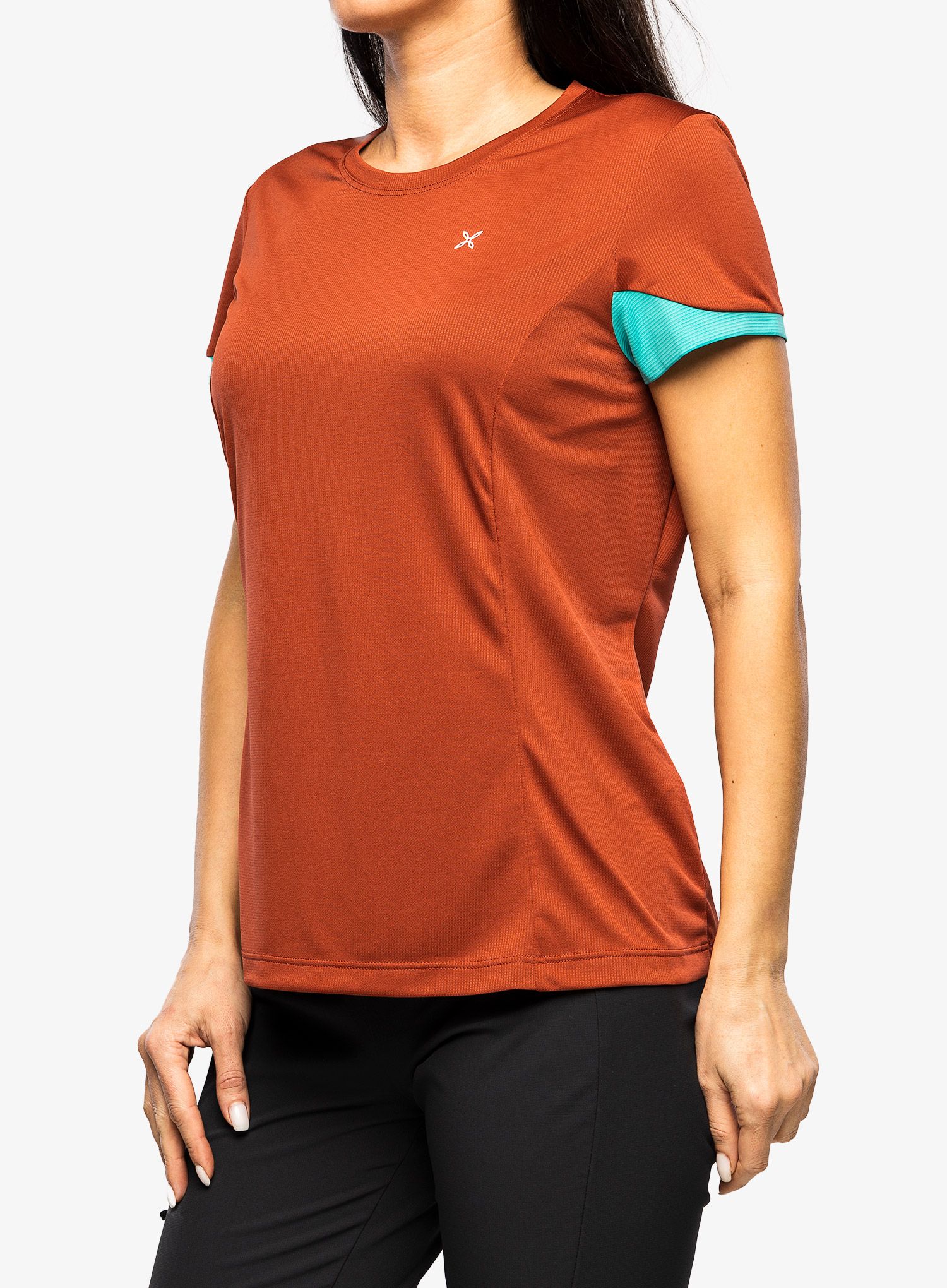 Ženska športna majica Montura Join T-Shirt - tobacco/care blue