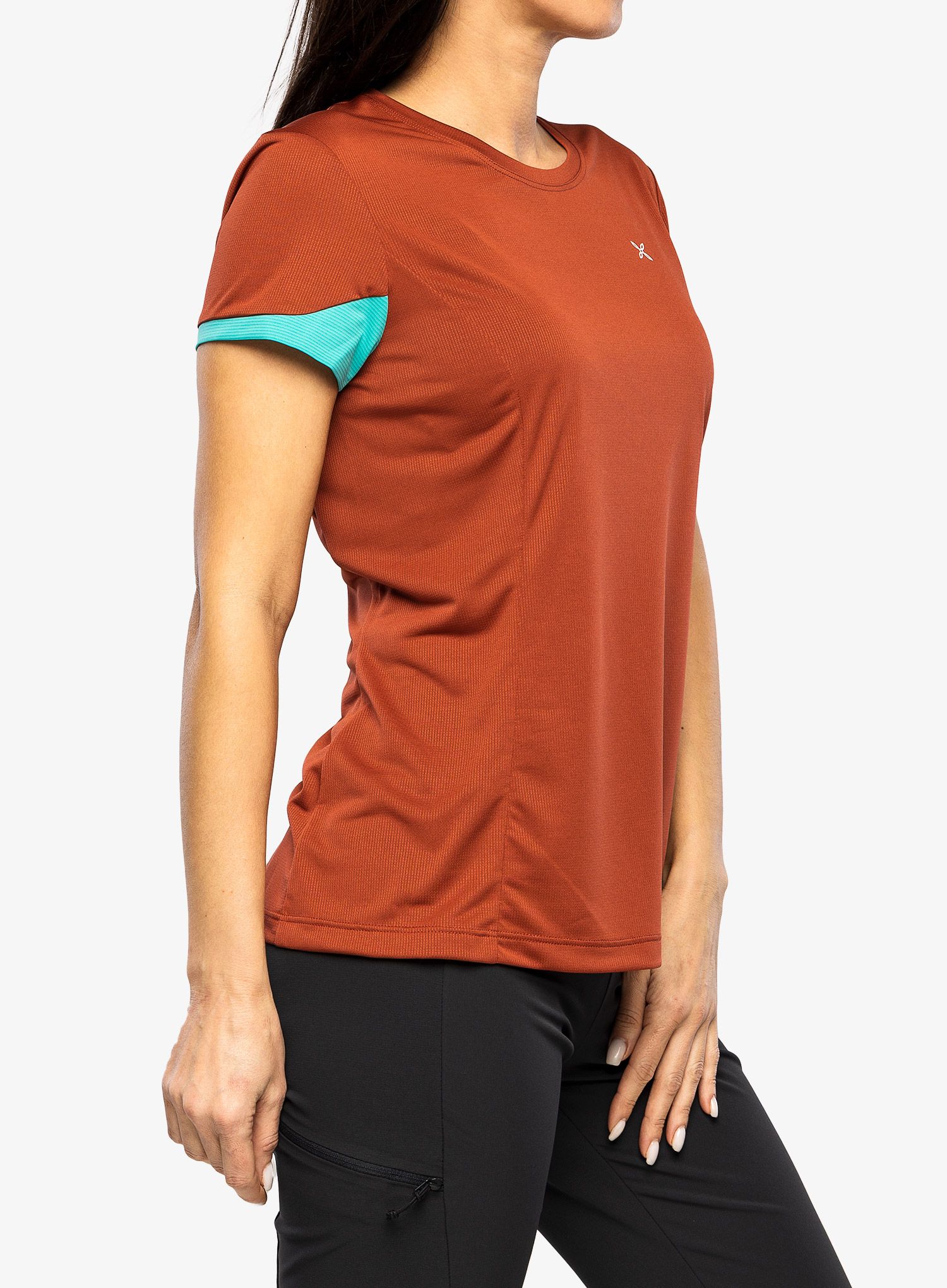 Ženska športna majica Montura Join T-Shirt - tobacco/care blue