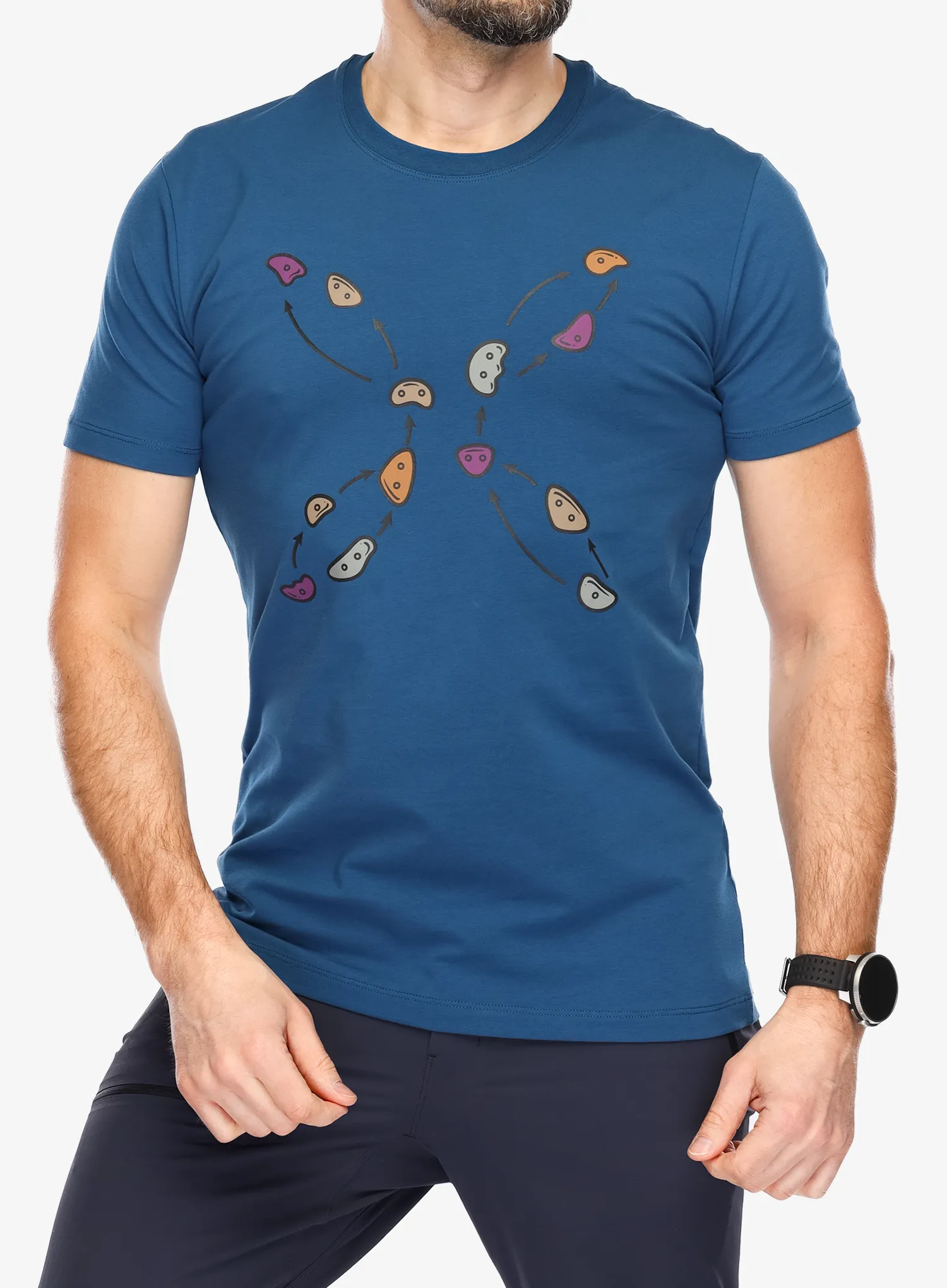 Majica s potiskom Montura Jugs T-Shirt - deep blue