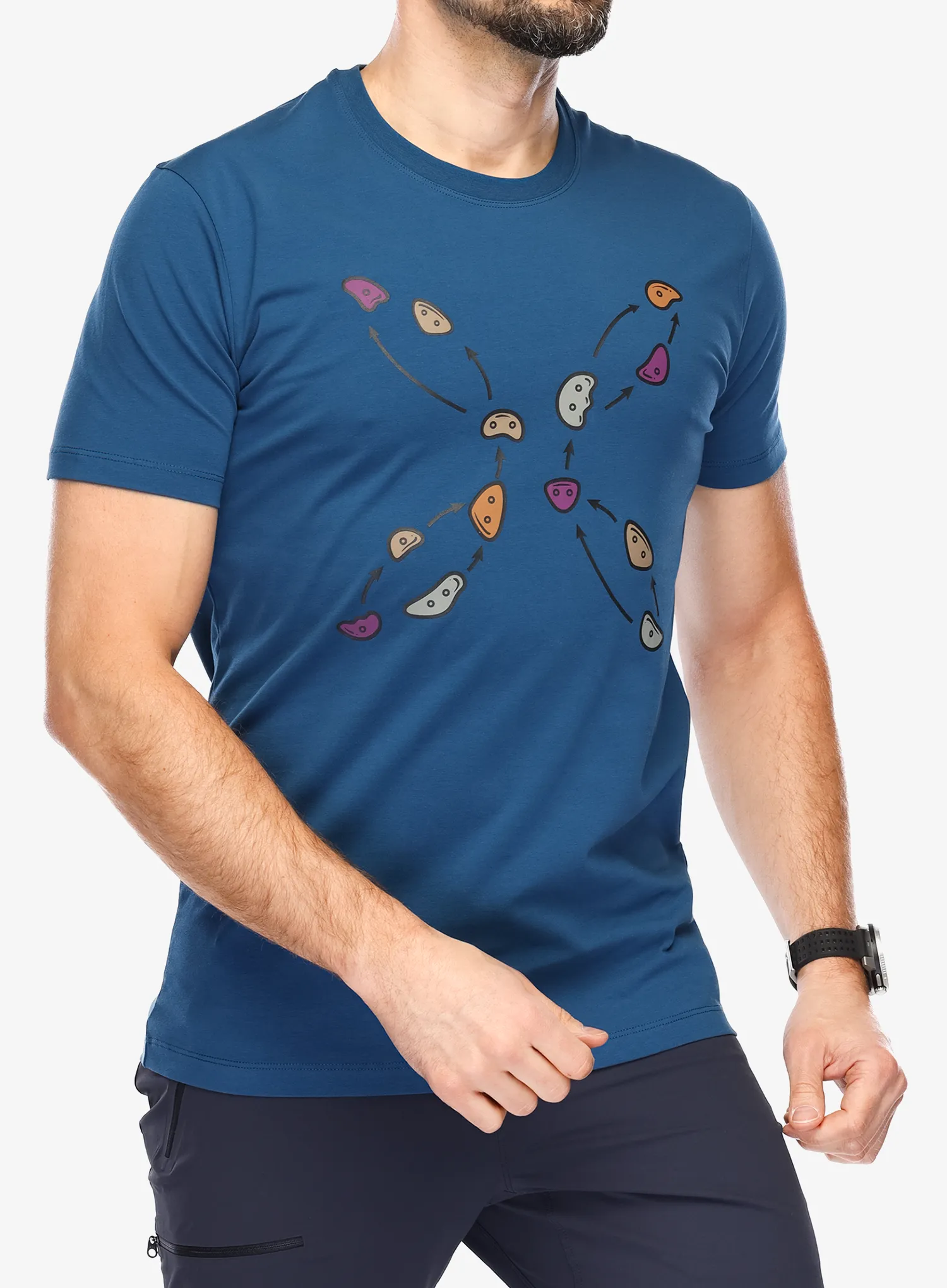 Majica s potiskom Montura Jugs T-Shirt - deep blue
