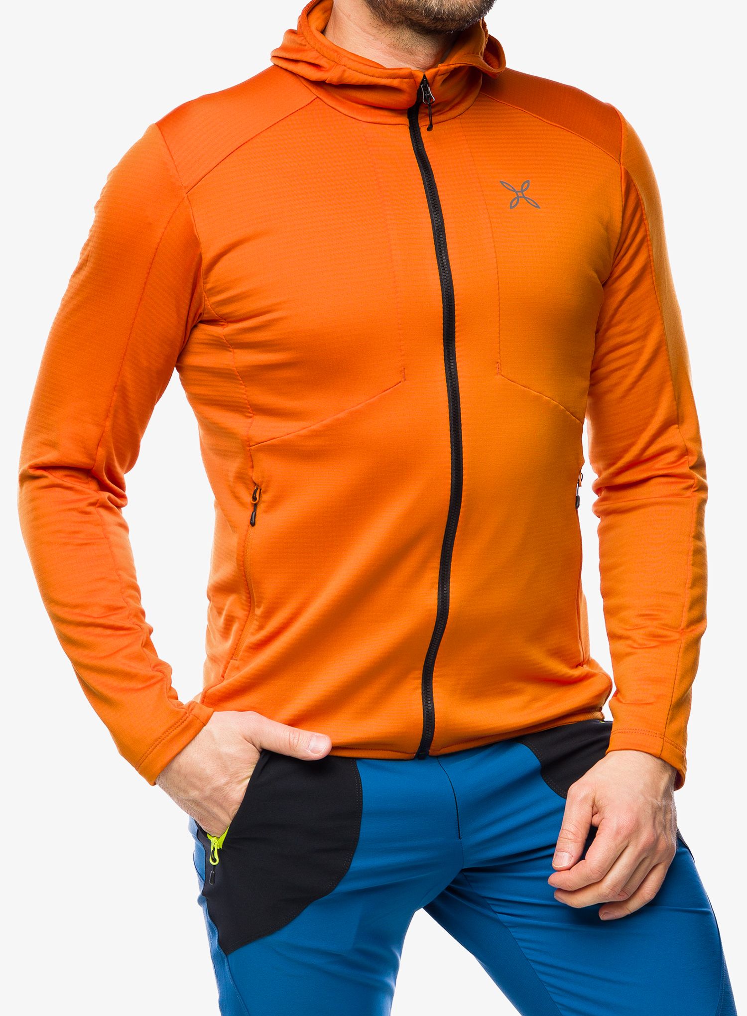Jopica na zadrgo Montura Kristall Maglia - mandarine