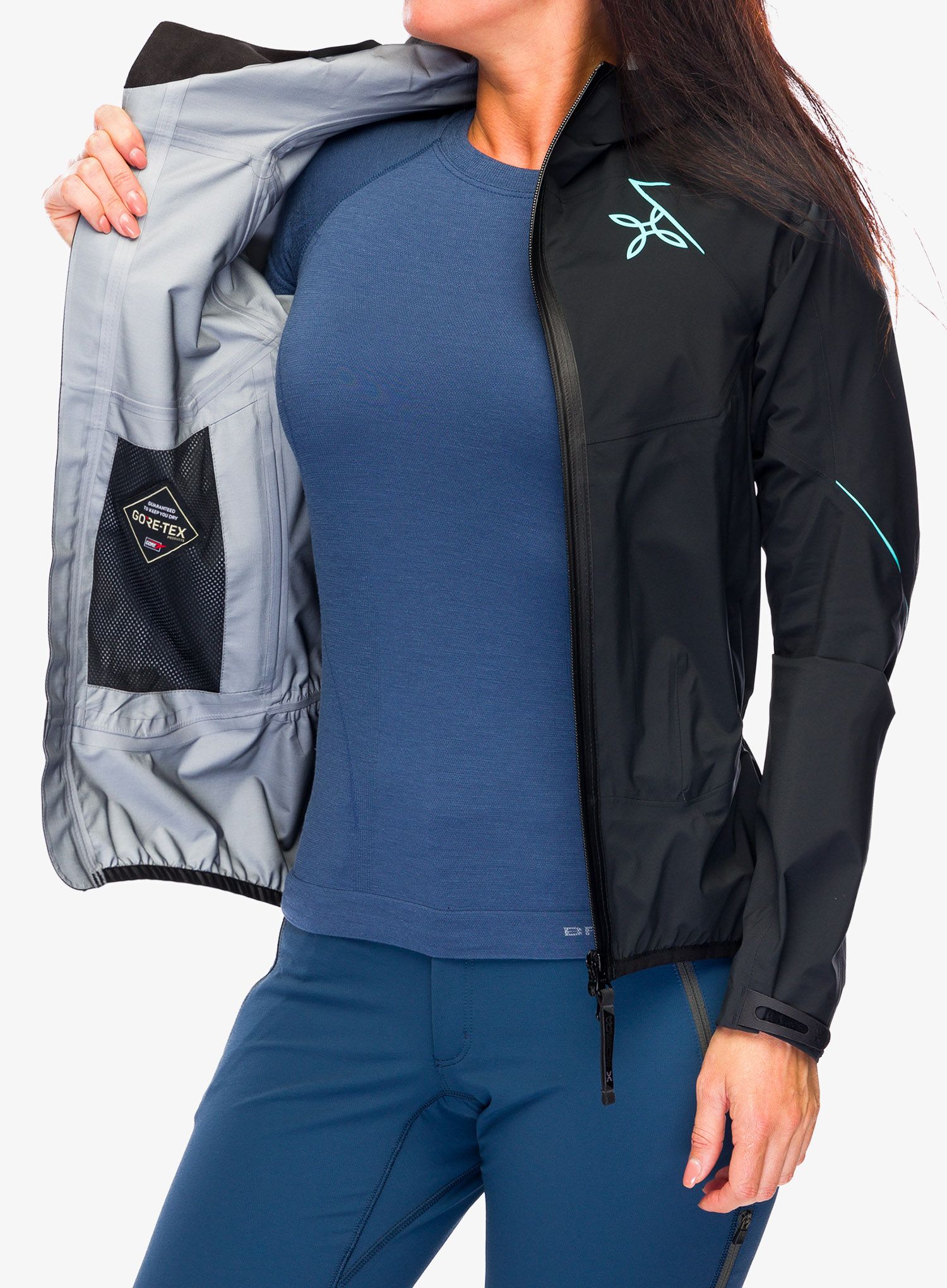 Ženska hardshell jakna Montura Magic 2.0 Jacket - black/light blue