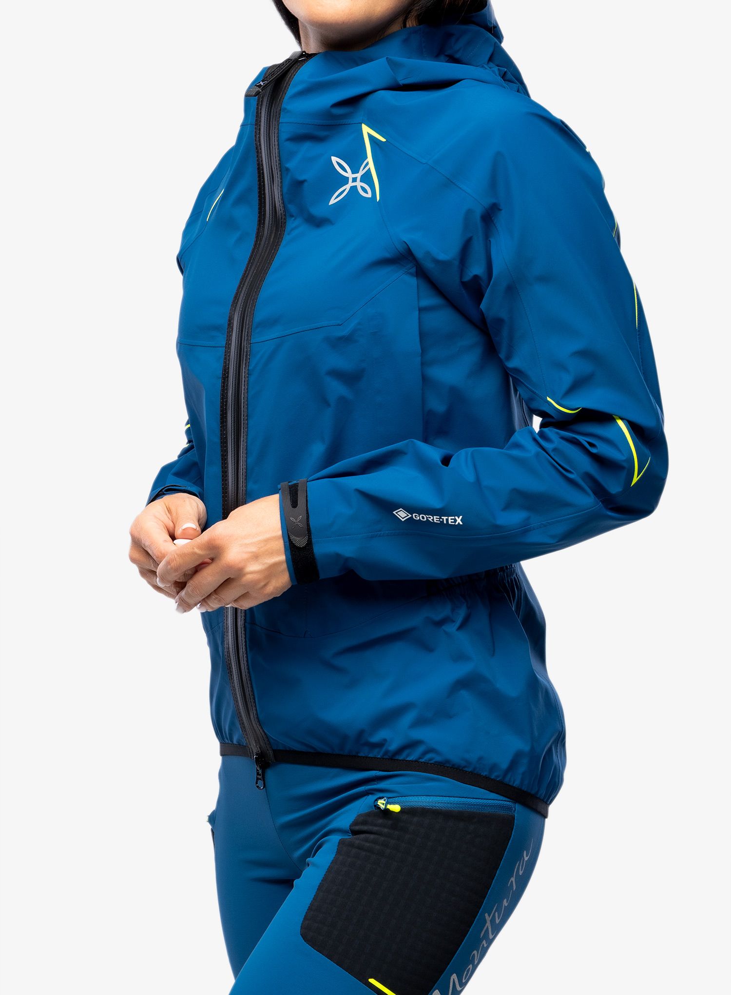 Ženska jakna za turno smučanje Montura Magic 2.0 Jacket - deep blue/yellow fluo
