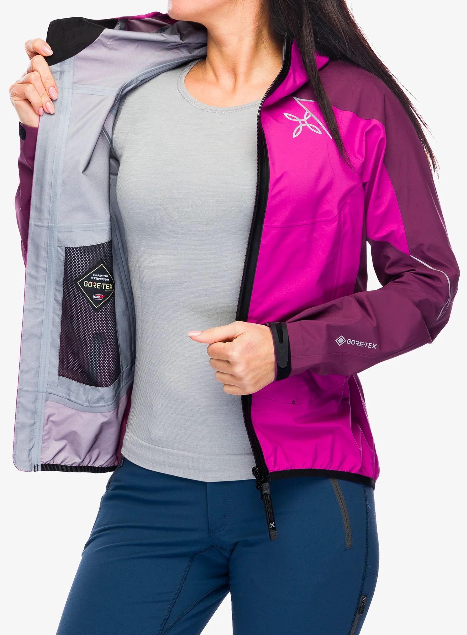 Ženska nepremočljiva jakna Montura Magic 2.0 Jacket - baton rouge/wine red