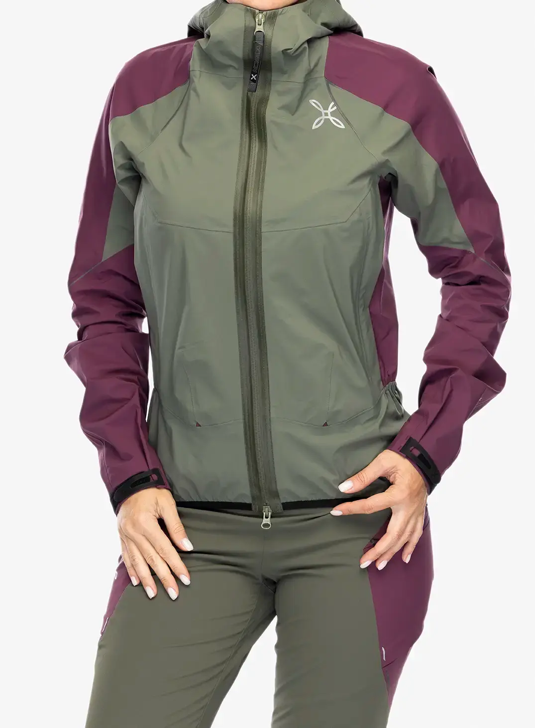 Ženska hardshell jakna Montura Magic 2.0 Jacket - sage green/wine red