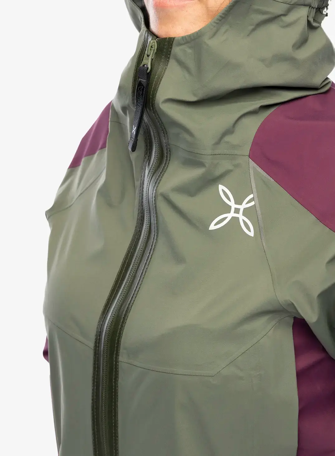 Ženska hardshell jakna Montura Magic 2.0 Jacket - sage green/wine red