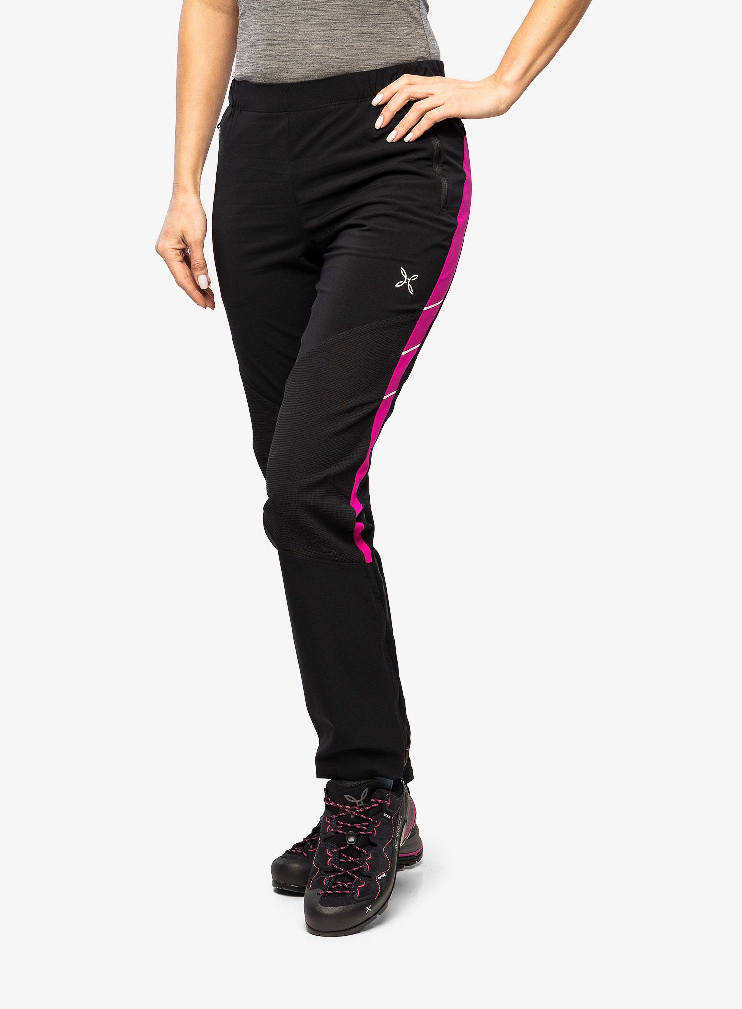 Ženske treking hlače Montura Mountain Fast Pants - nero/intense violet