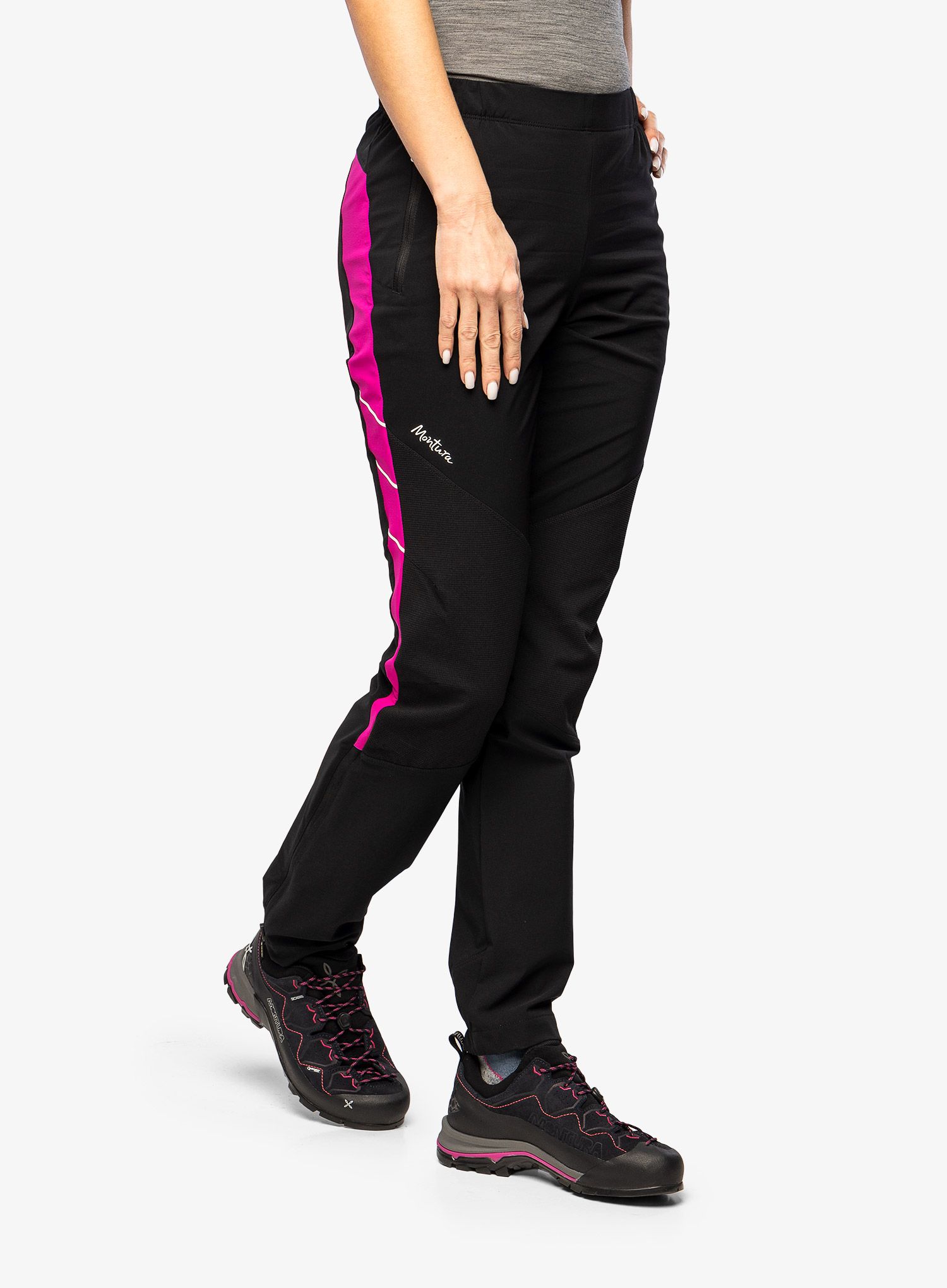 Ženske treking hlače Montura Mountain Fast Pants - nero/intense violet