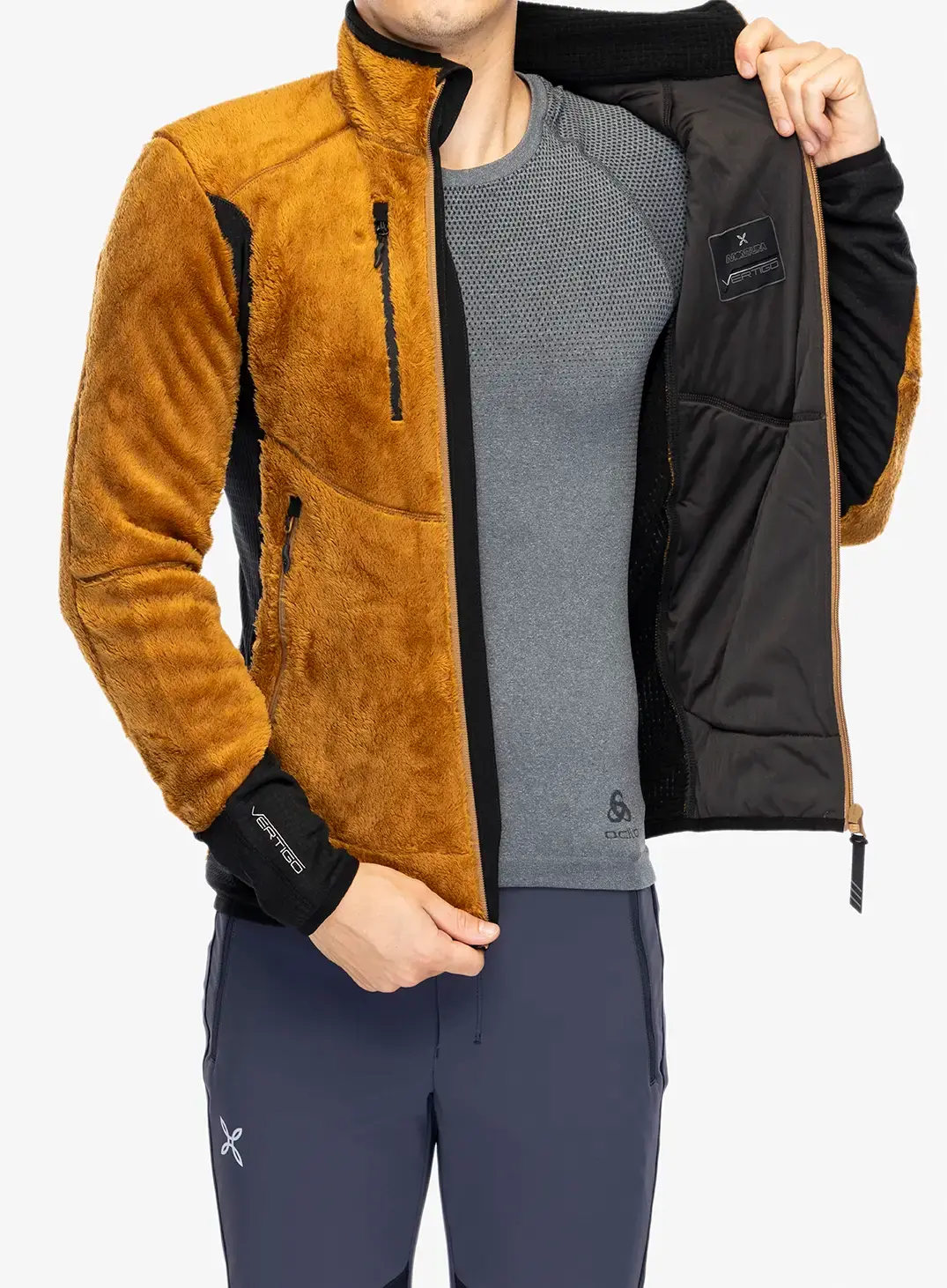 Flis Montura Nordic Fleece Jacket - bronze brown