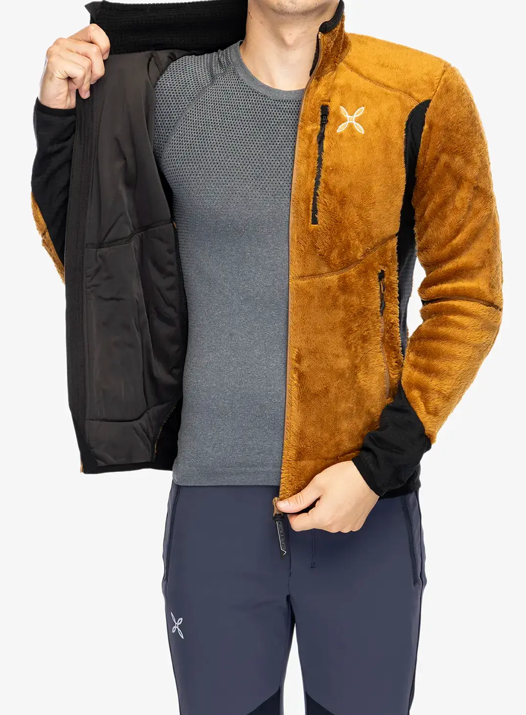 Flis Montura Nordic Fleece Jacket - bronze brown