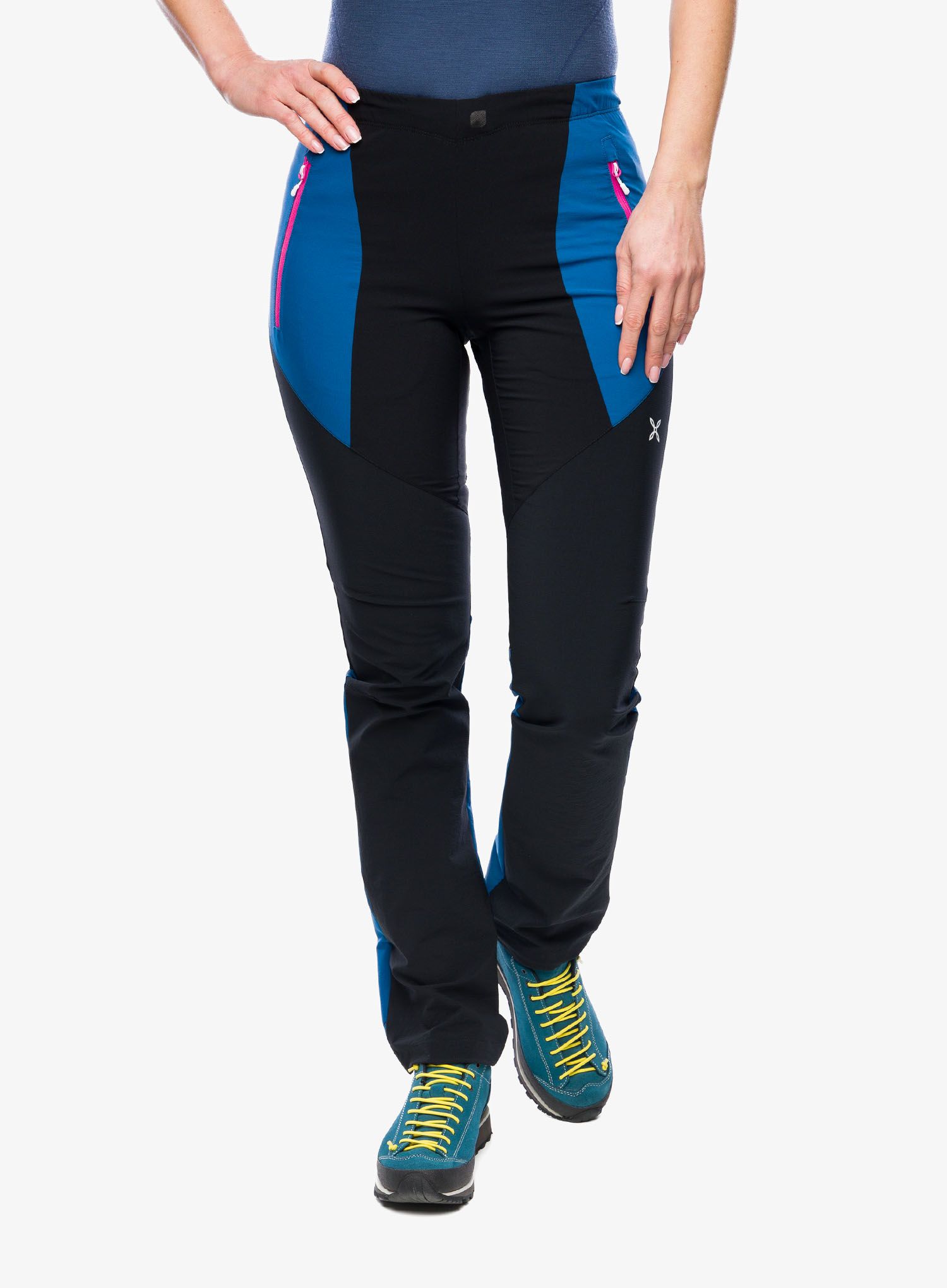 Ženske pohodniške hlače Montura Outline Pants - blue/intense violet