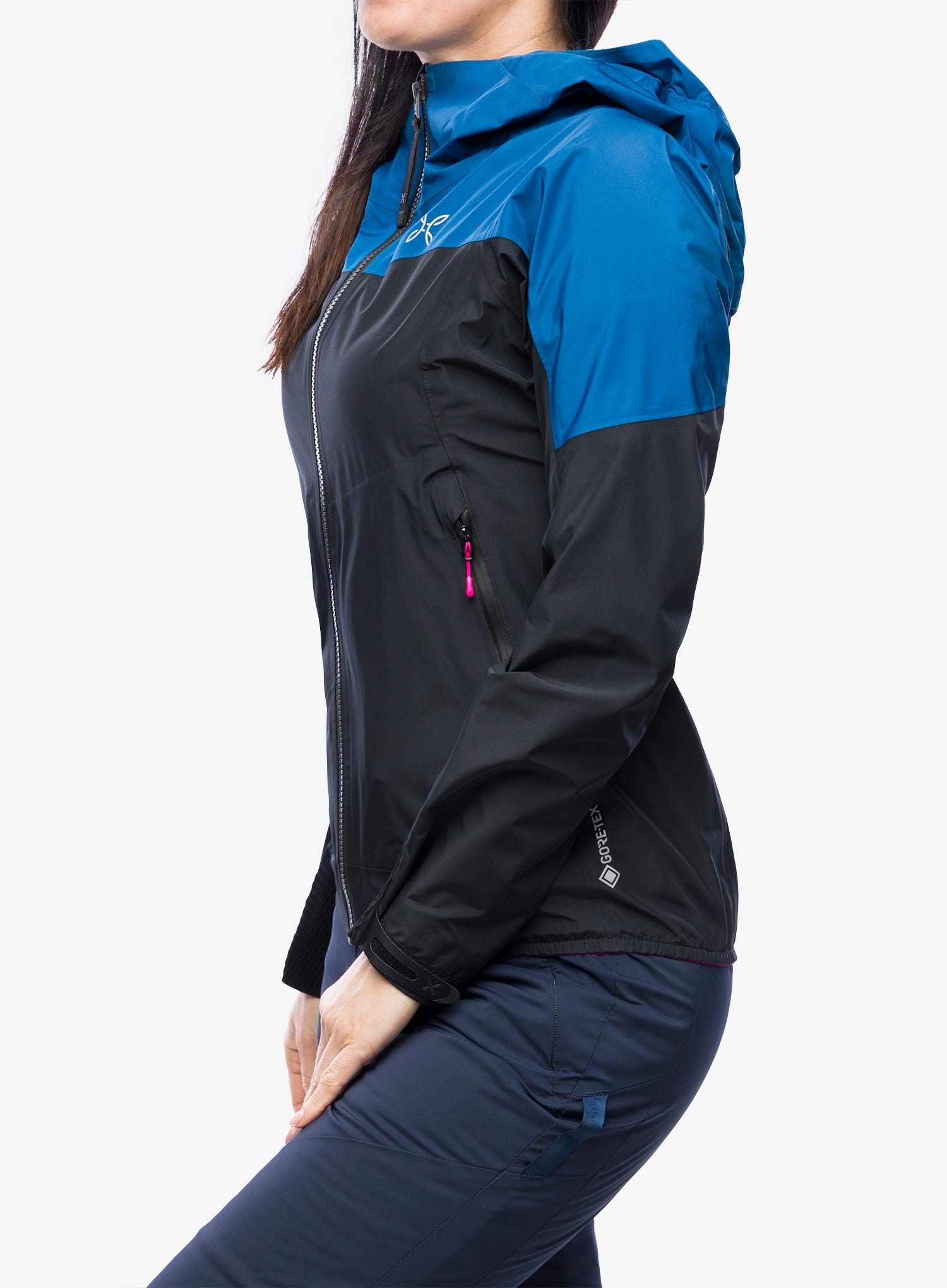 Ženska nepremočljiva jakna Montura Pac Mind Jacket - deep blue/black