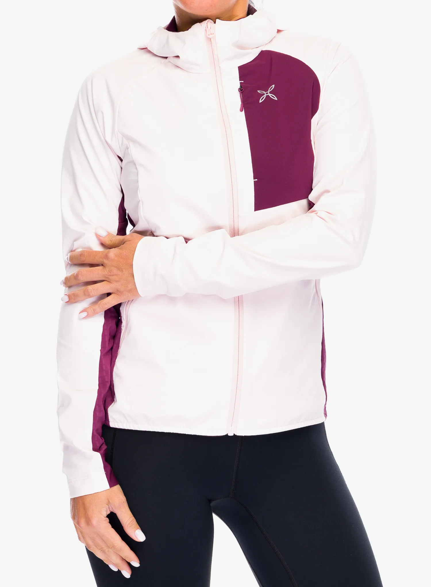 Ženska tekaška jopica Montura Peak Jacket - light rose/wine red