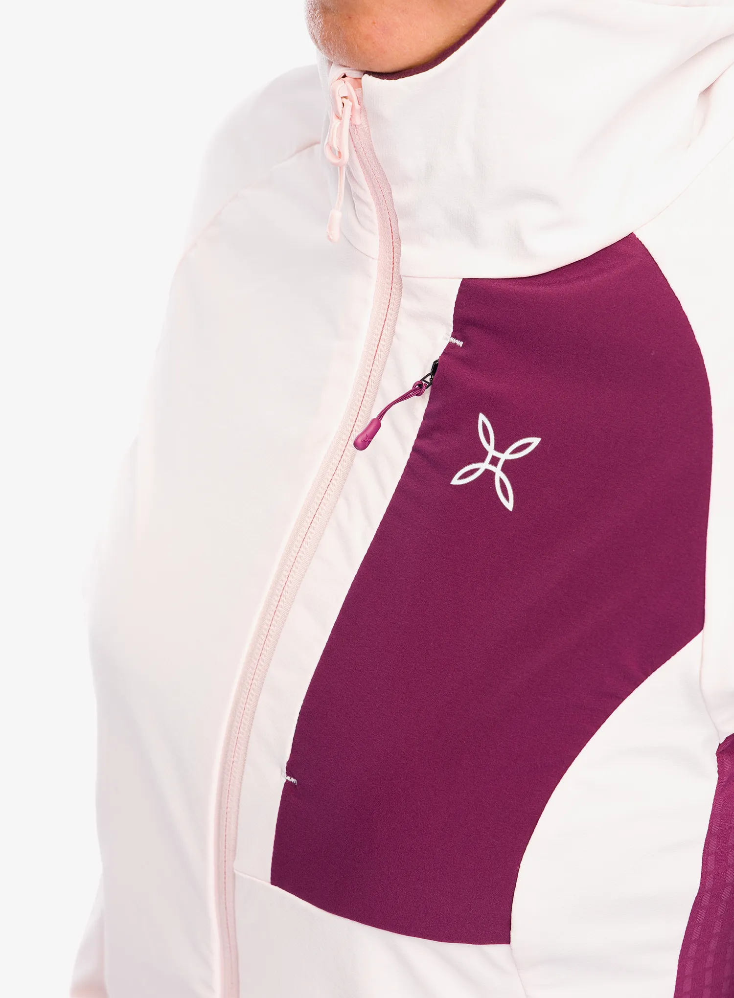 Ženska tekaška jopica Montura Peak Jacket - light rose/wine red