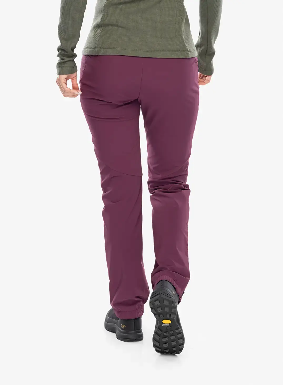 Ženske pohodniške hlače Montura Peak Pants - wine red/baton rouge